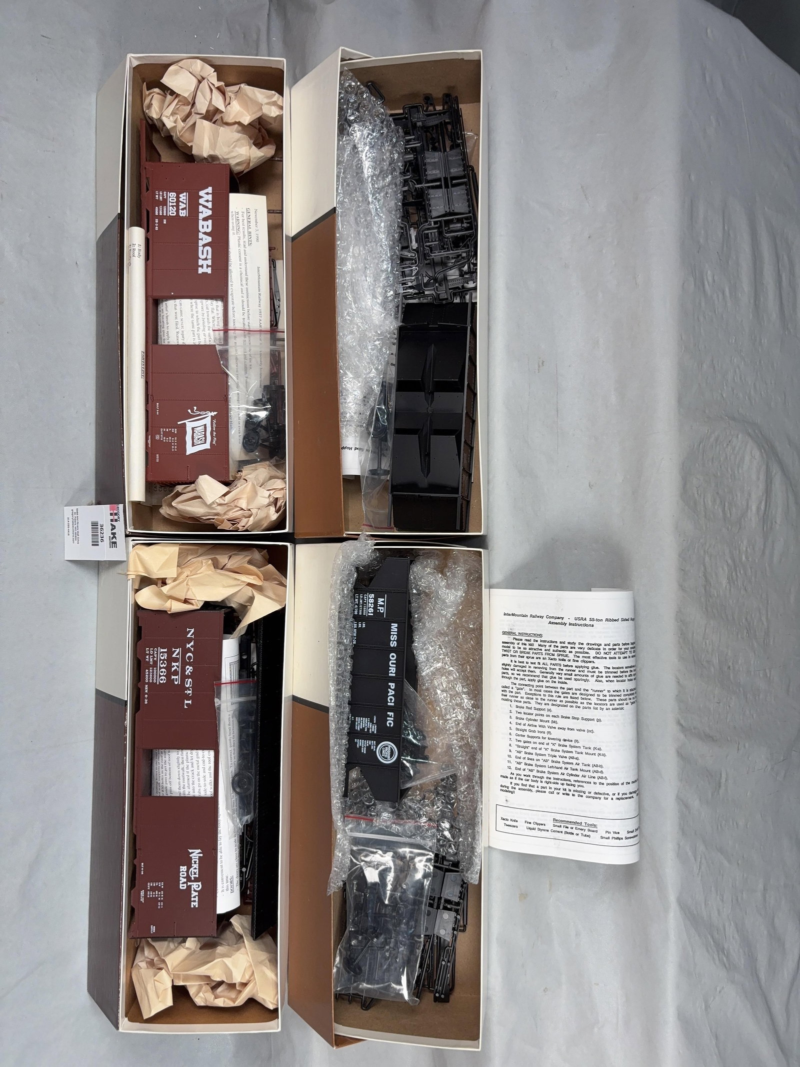 InterMountain Railway Company Set of 4 O Scale w/OB's - 2