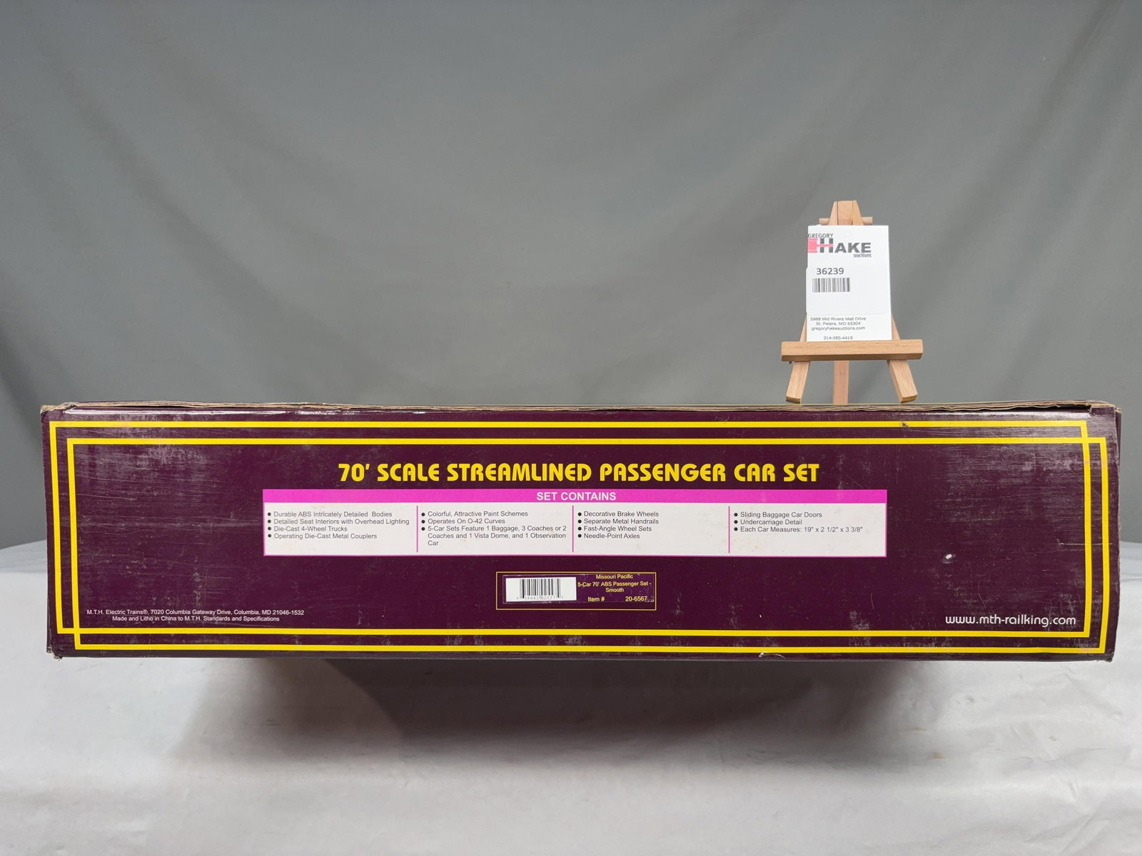 MTH Missouri Pacific 5 Car 70' ABS Passenger Set - Smooth 20-6567 w/ OB (1 of 2)