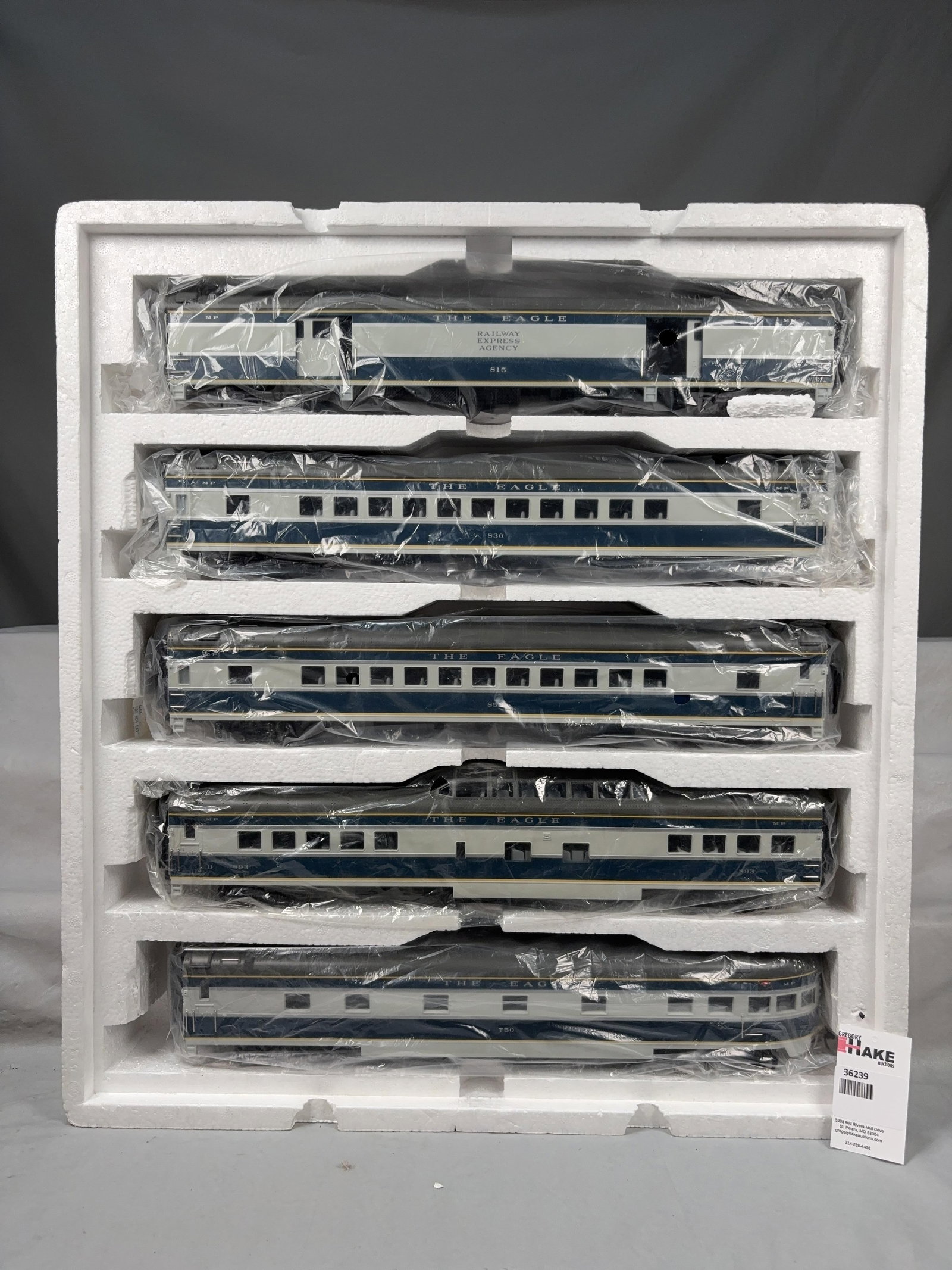 MTH Missouri Pacific 5 Car 70' ABS Passenger Set - Smooth 20-6567 w/ OB - 2