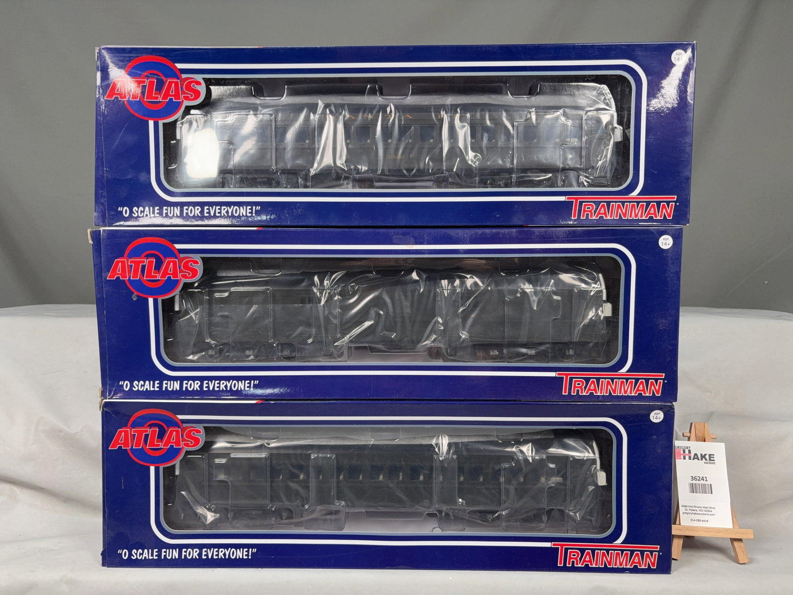 3 Atlas O Scale Cars w/OB's - 2