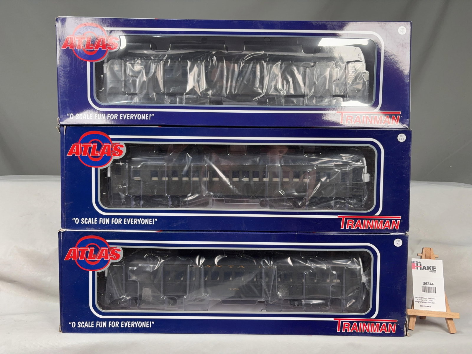 3 Atlas O Scale Cars w/OB's - 2