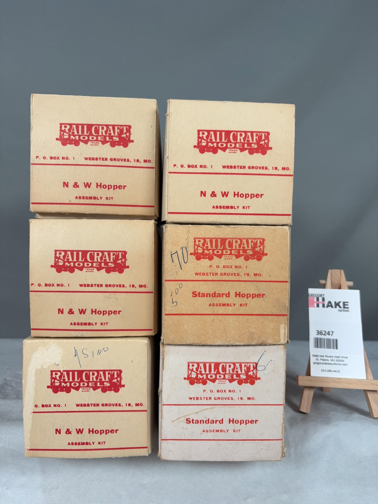 6 Rail Craft Model Assembly Kits w/OB's (1 of 2)