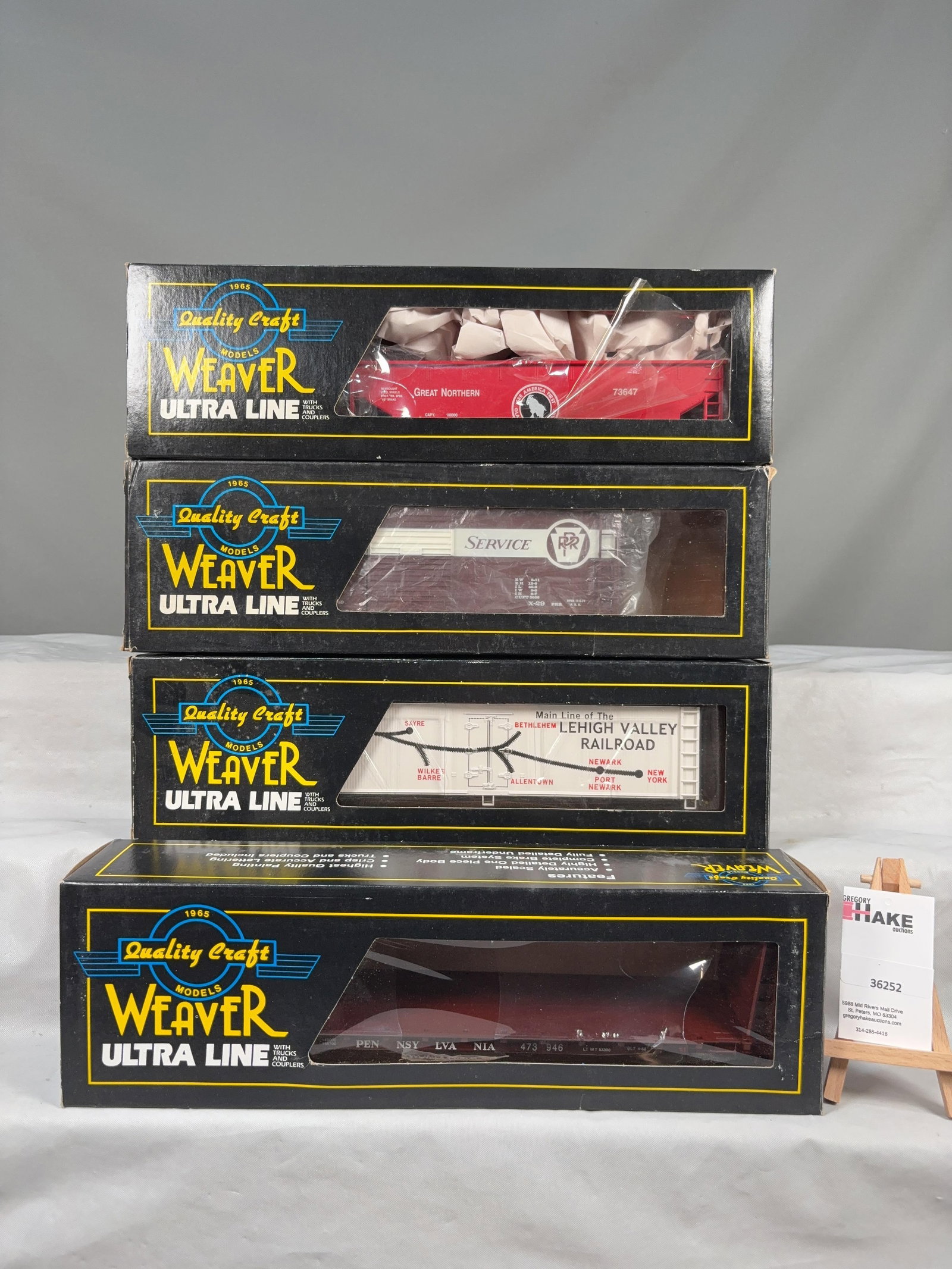 4 Weaver Cars w/OB's - 2