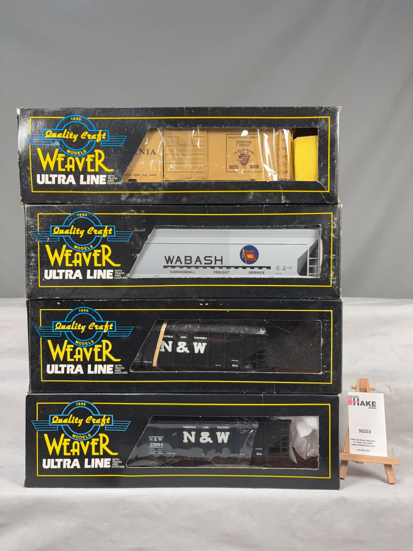 4 Weaver Cars w/OB's - 2