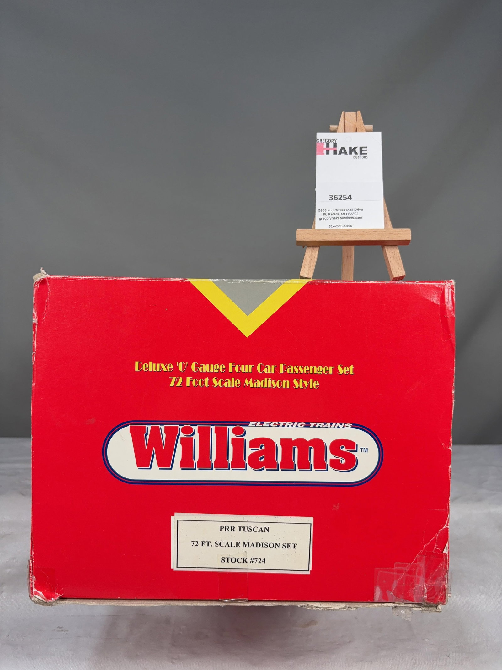Williams PRR Tuscan 72 ft. Scale Madison Set 724 w/OB (1 of 2)
