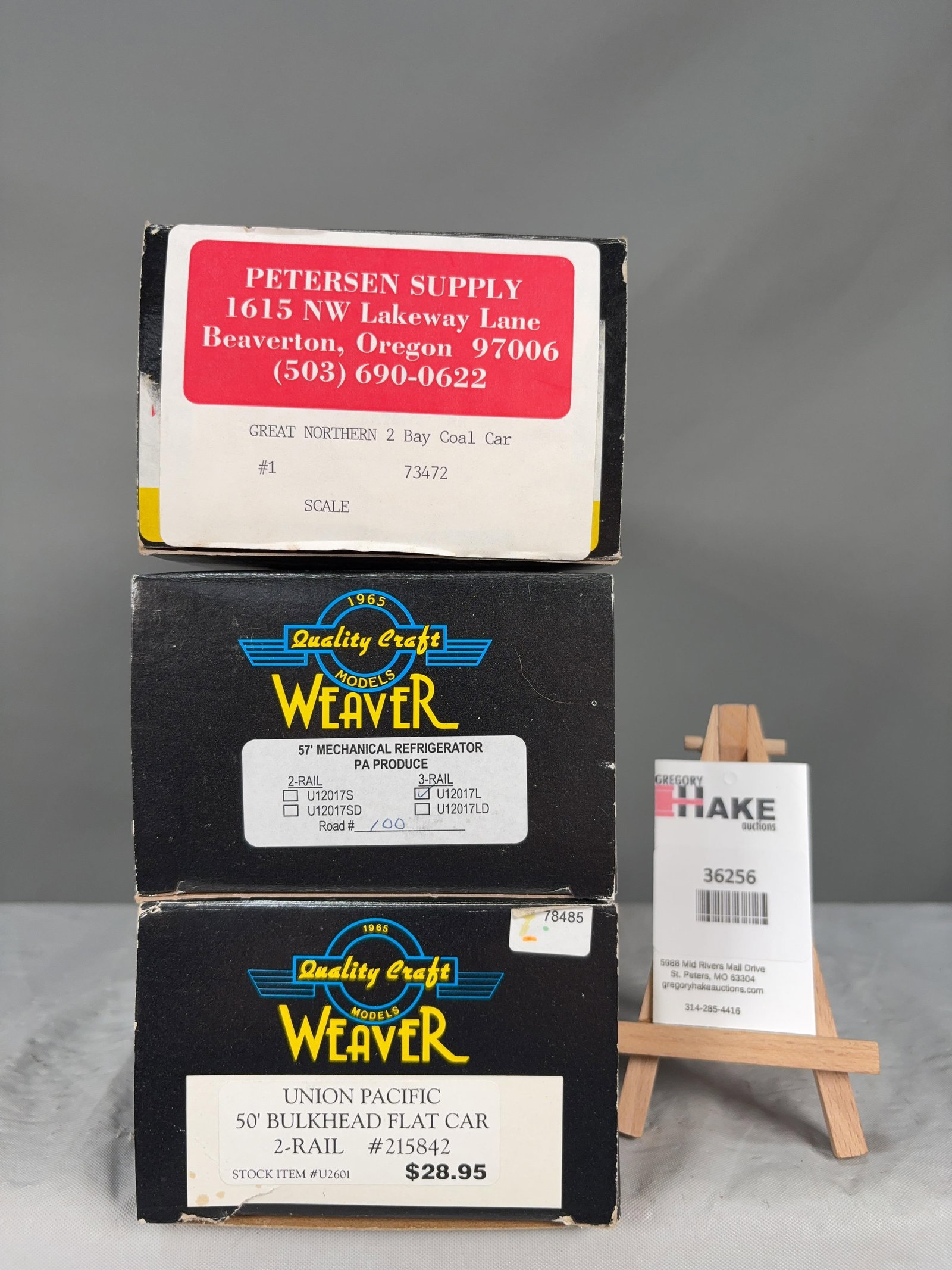 3 Weaver Cars w/OB's (1 of 2)