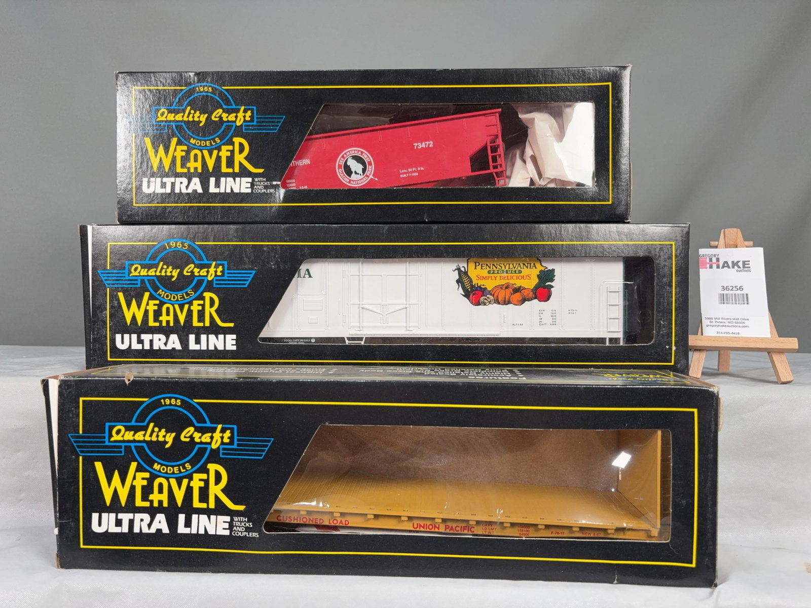 3 Weaver Cars w/OB's - 2