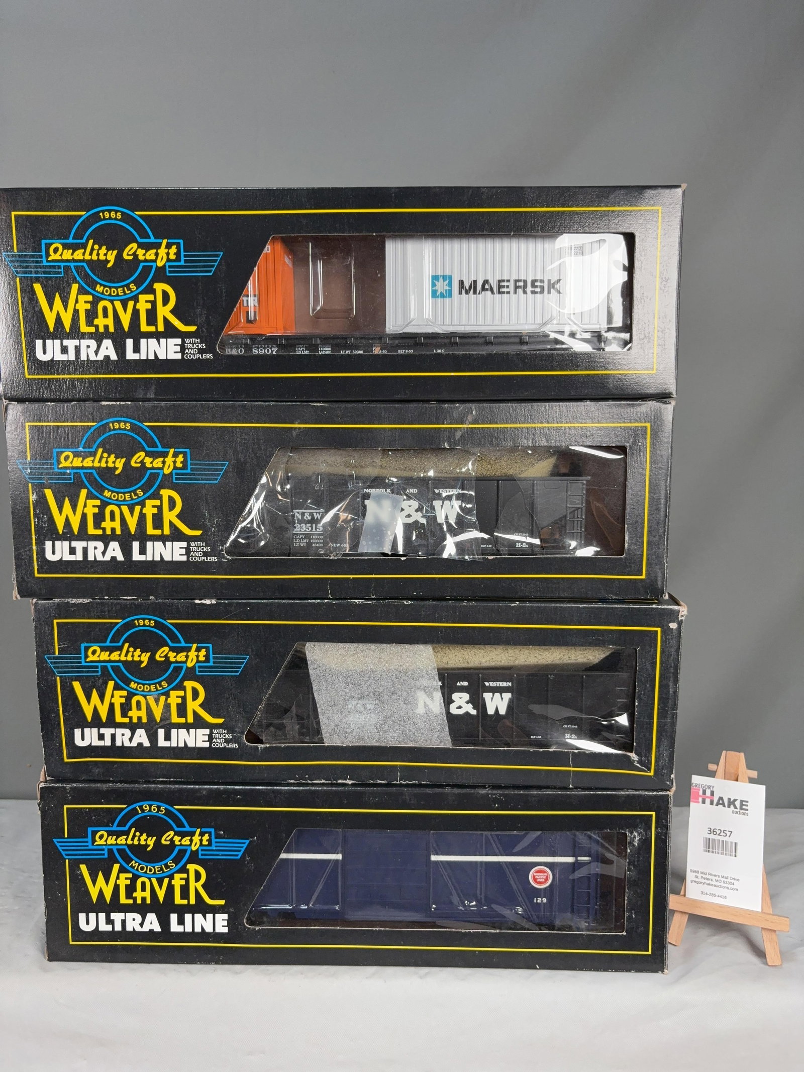 4 Weaver Cars w/OB's - 2