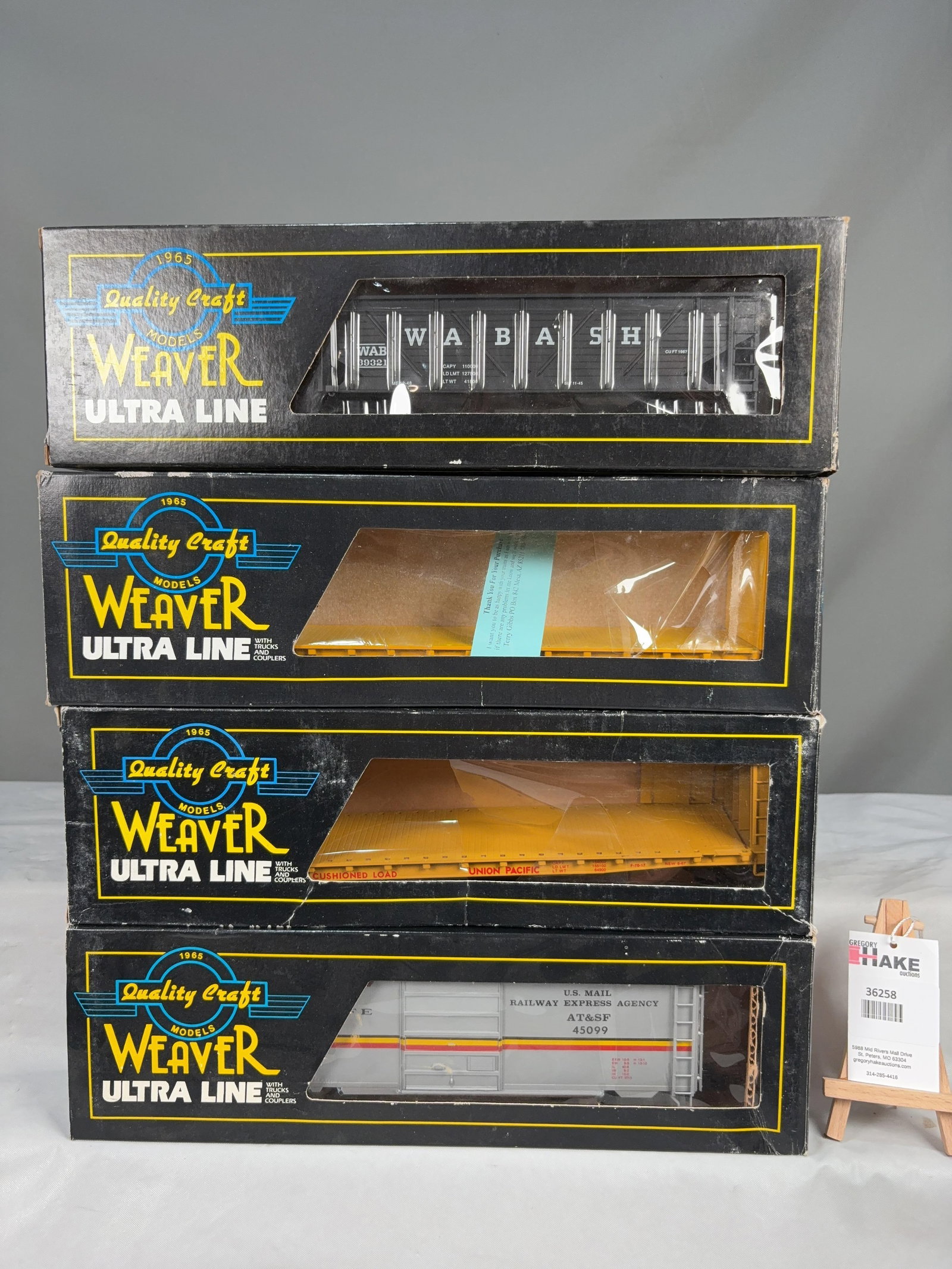 4 Weaver Cars w/OB's - 2