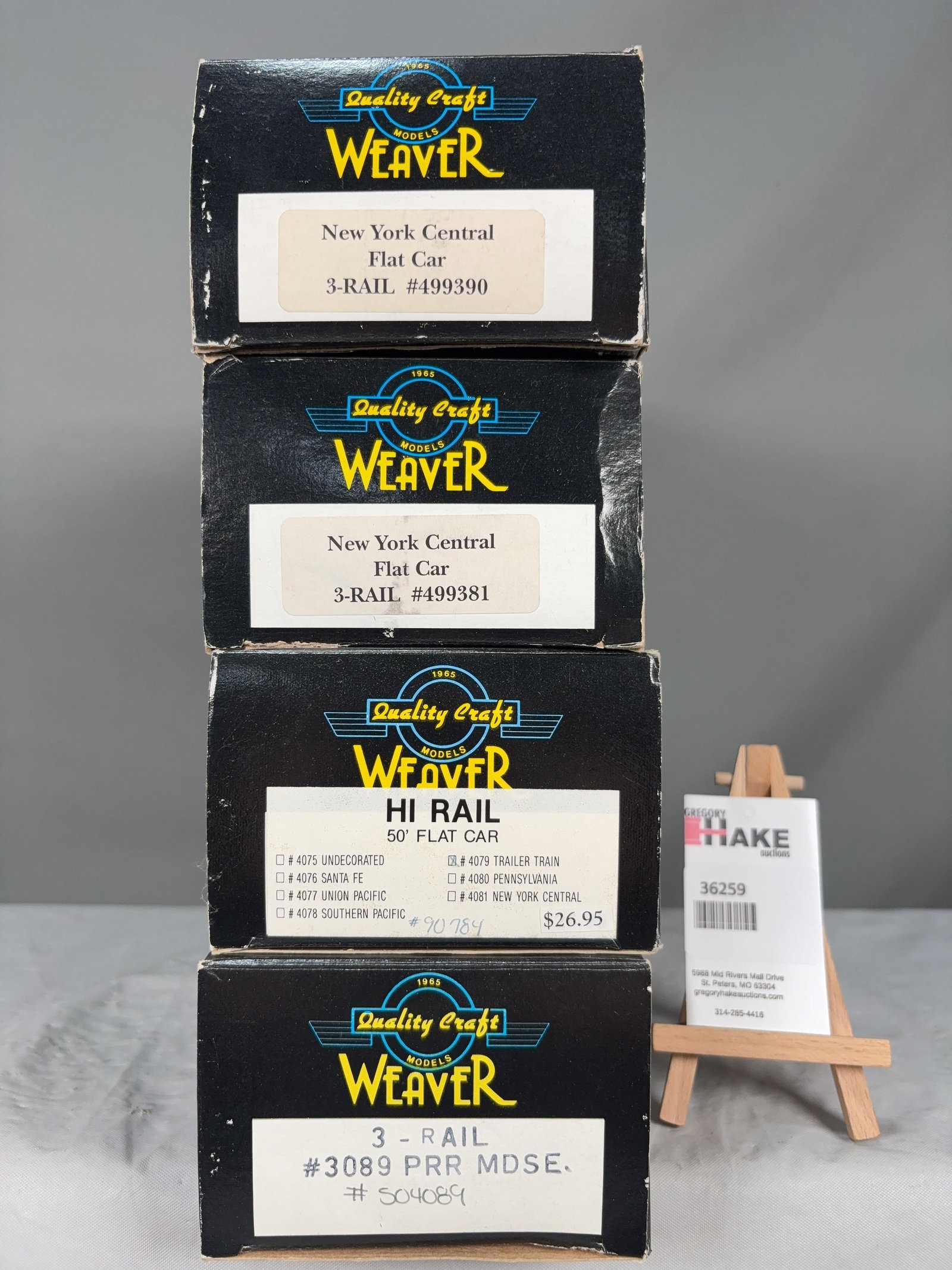 4 Weaver Cars w/OB's (1 of 2)