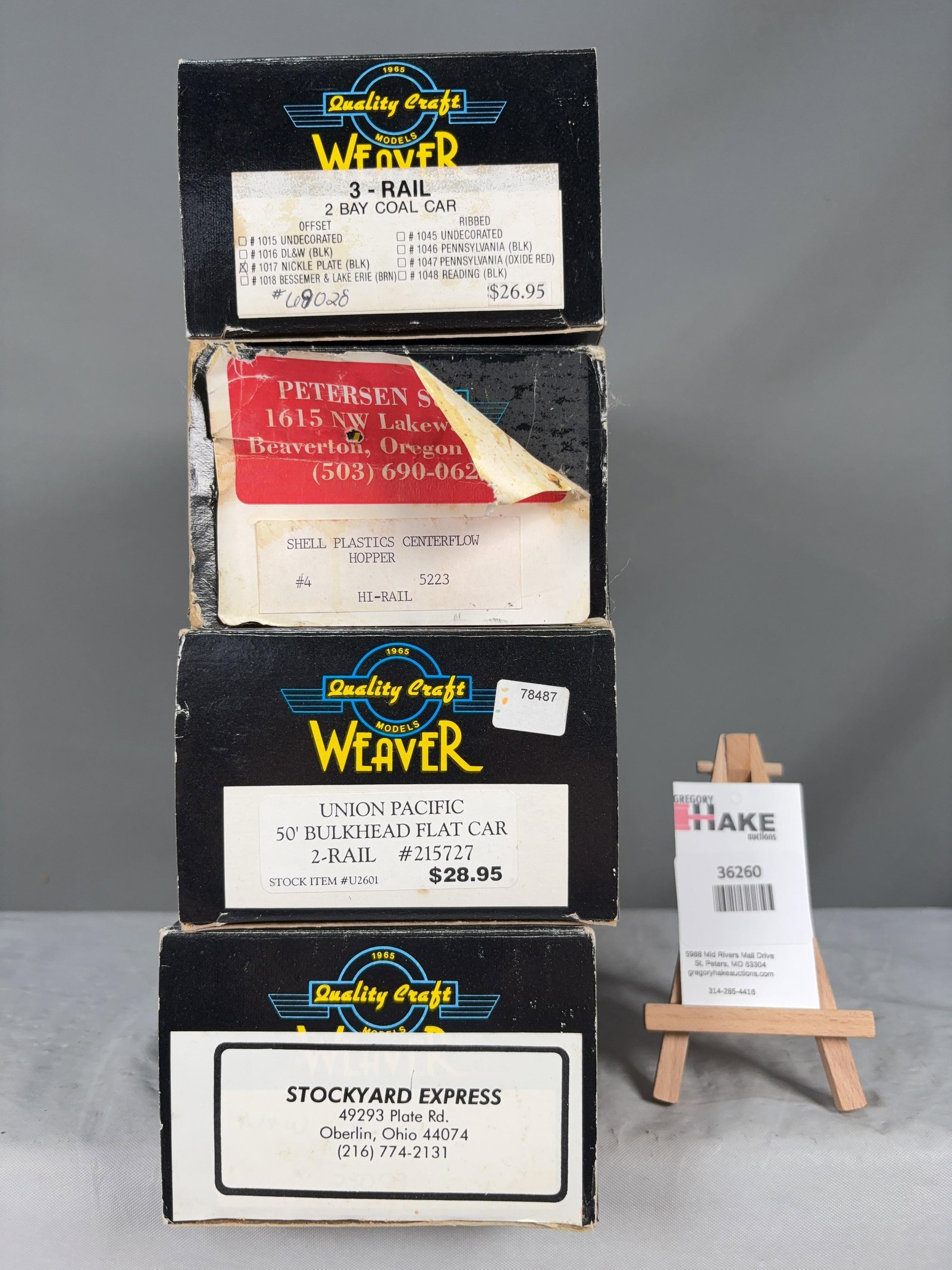 4 Weaver Cars w/OB's (1 of 2)
