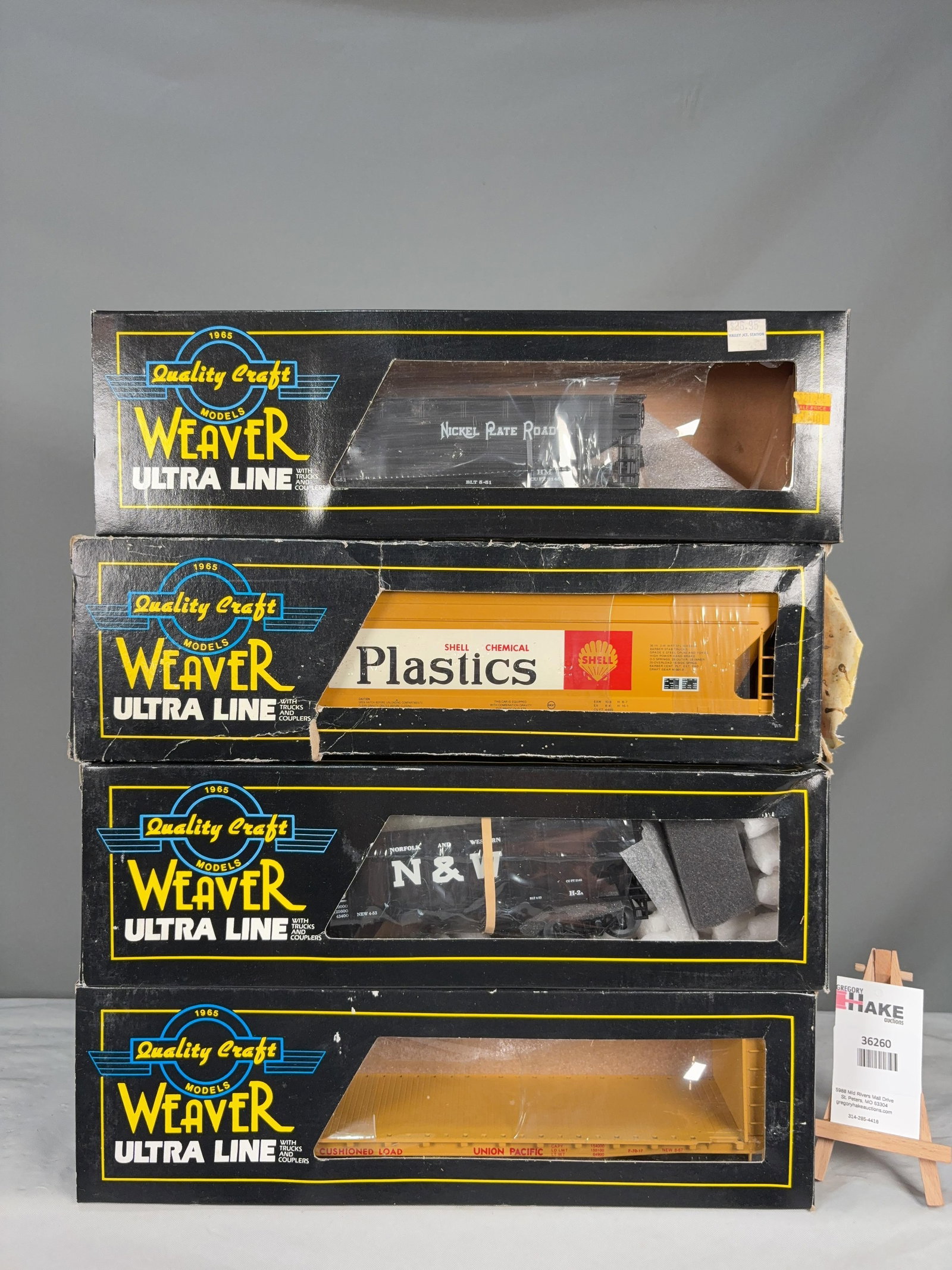 4 Weaver Cars w/OB's - 2