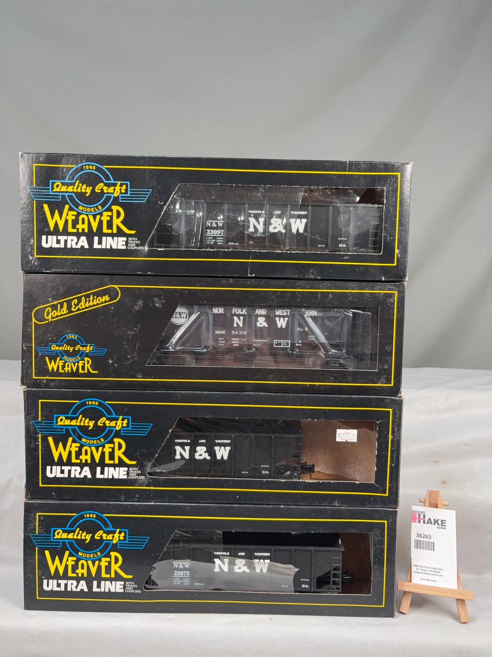4 Weaver Cars w/OB's - 2