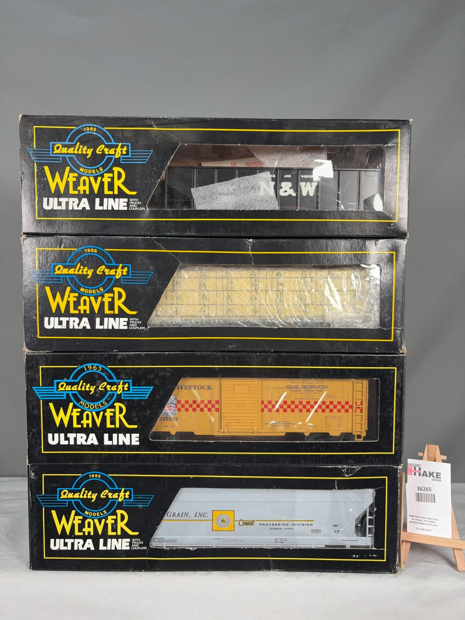 4 Weaver Cars w/OB's - 2