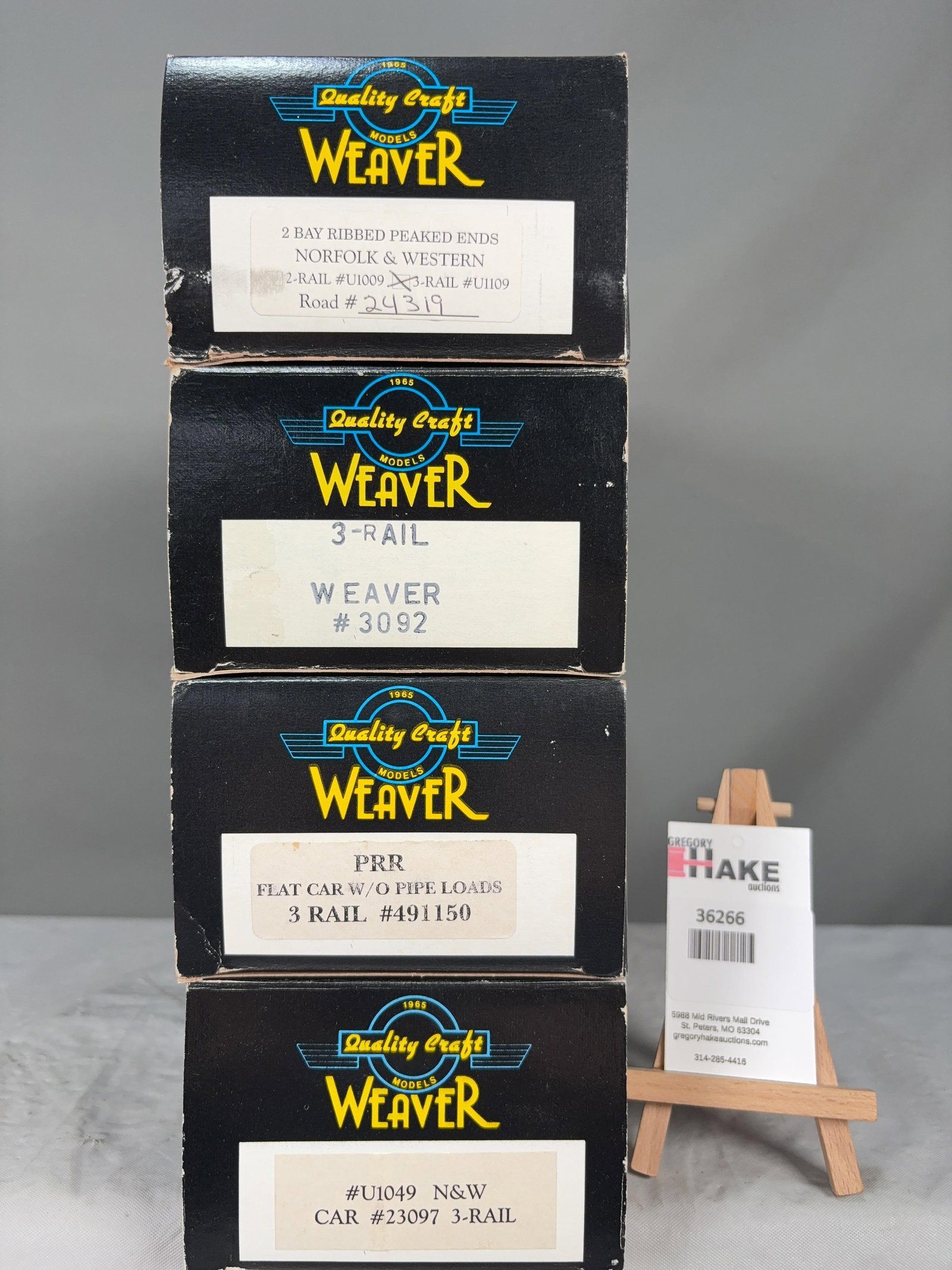 4 Weaver Cars w/OB's (1 of 2)
