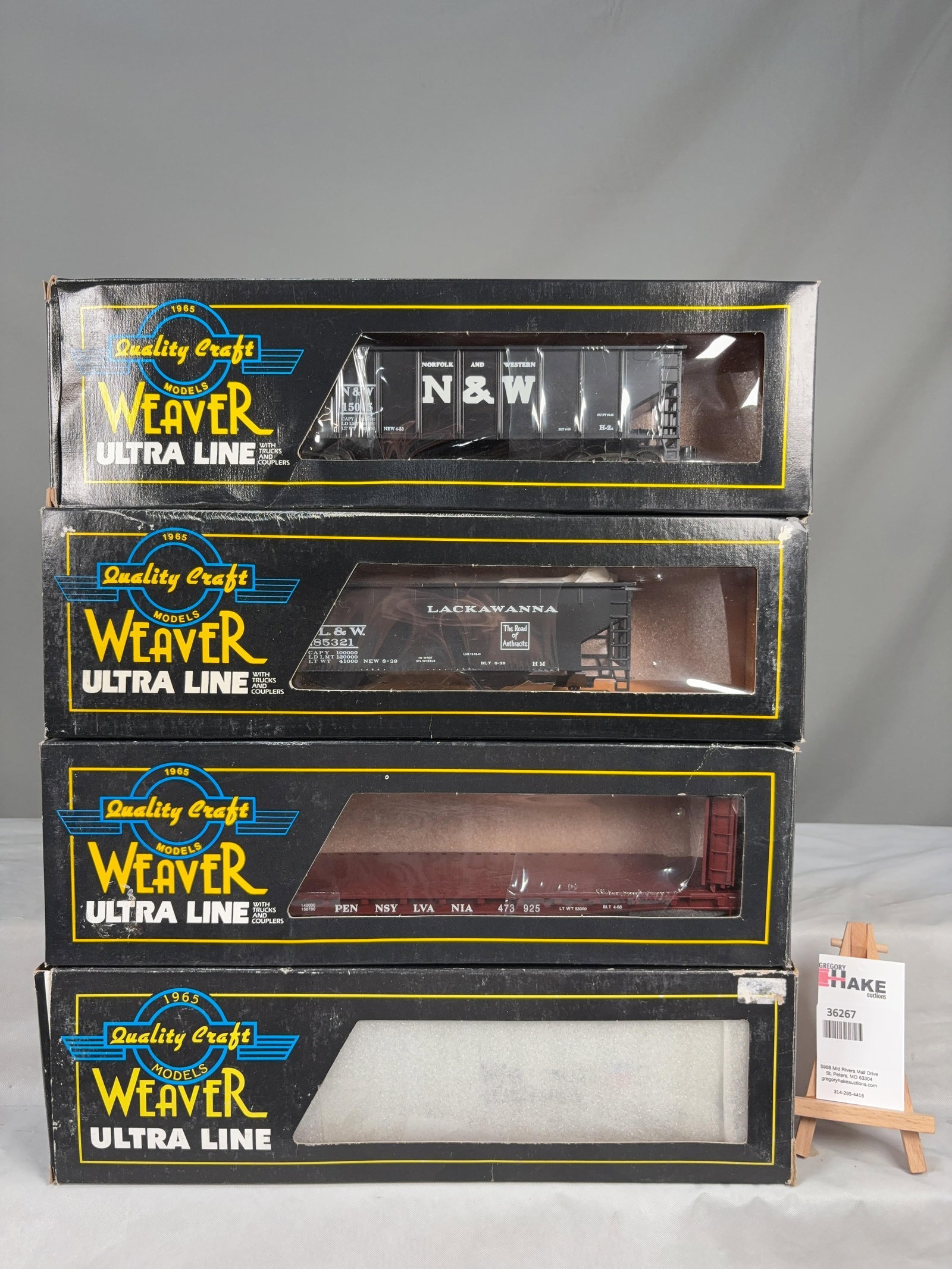 4 Weaver Cars w/OB's - 2