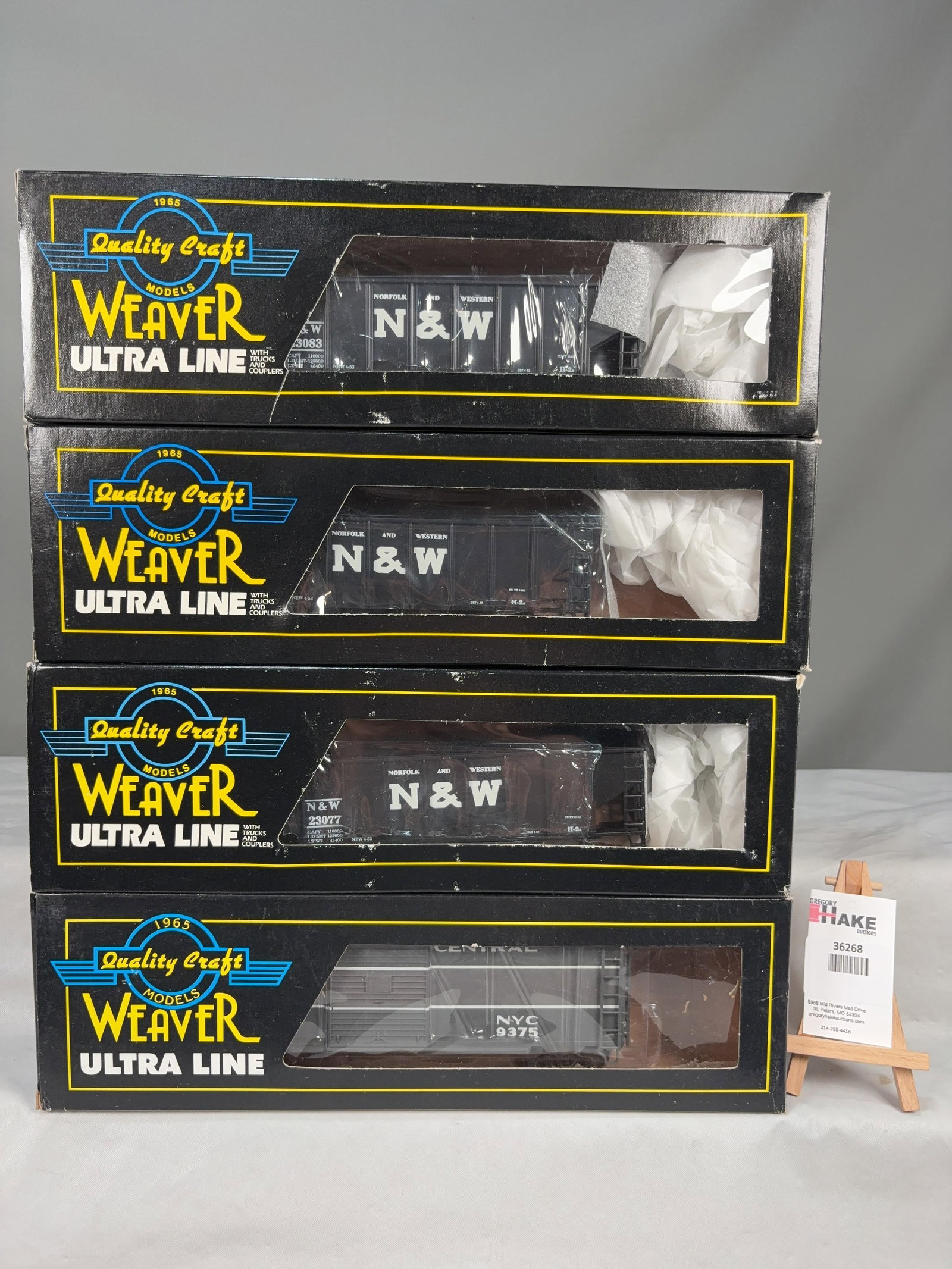 4 Weaver Cars w/OB's - 2