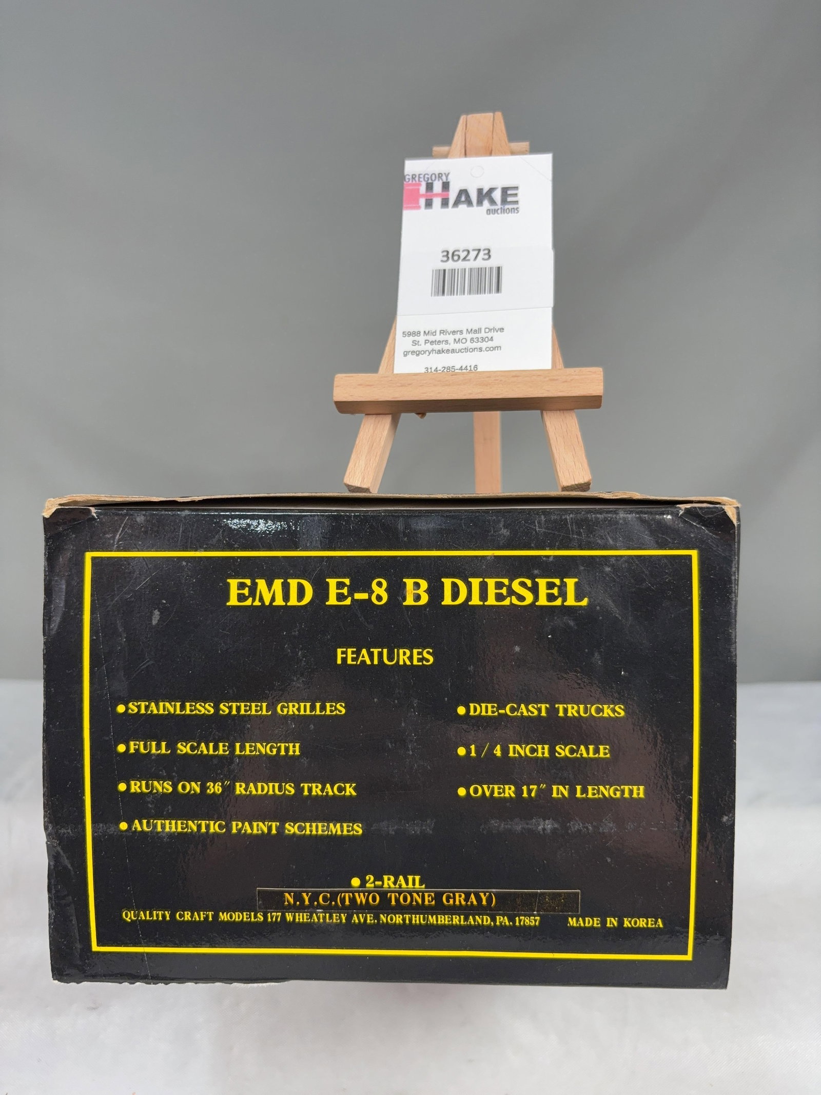 Quality Craft Alco EMD E-8 Diesel NYC 2 Rail w/OB (1 of 2)