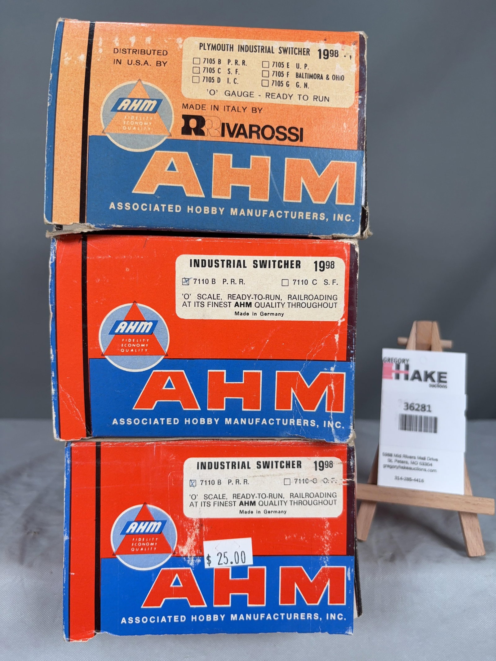 3 AHM Industrial Switchers w/OB's (1 of 2)