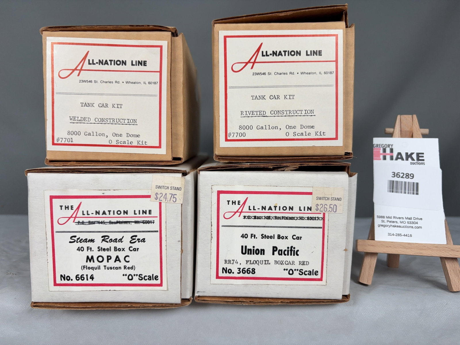 All-Nation Lines Tank Car & Steel Box Car Kits w/OB's (1 of 2)