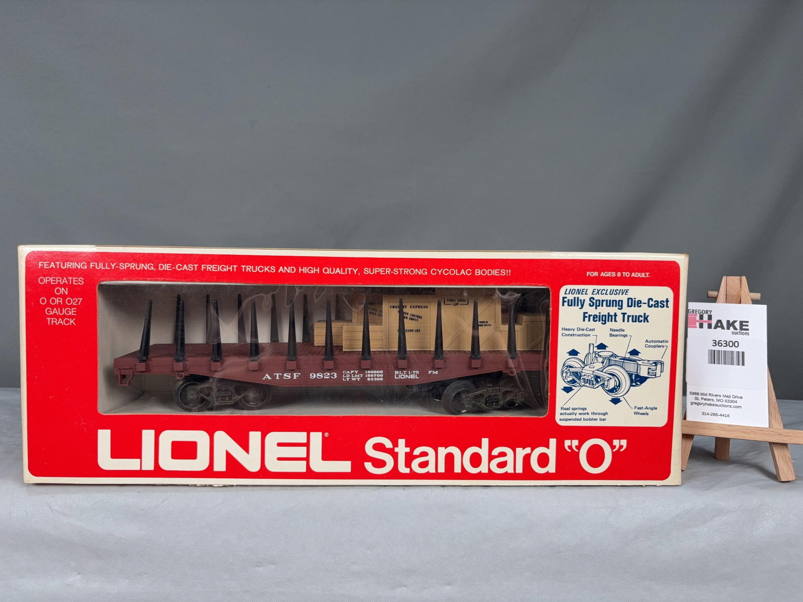 Lionel Santa Fe Flat Cr and Load 9823 - 2