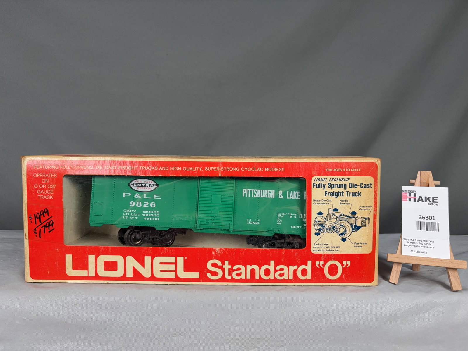 Lionel NYC Standard O Box Car 9826 - 2
