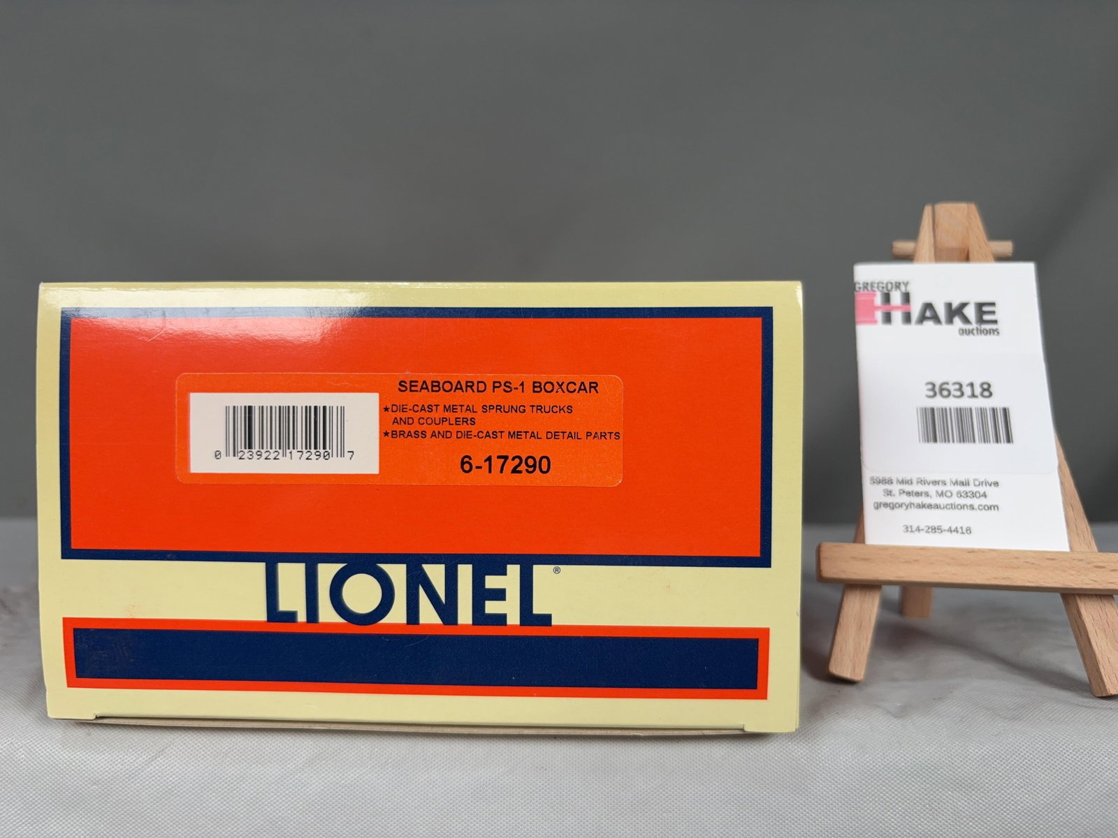 Lionel Seaboard PS-1 Boxcar 17290: Lionel Seaboard PS-1 Boxcar 17290, w/OB C9 � Size 15x6x4