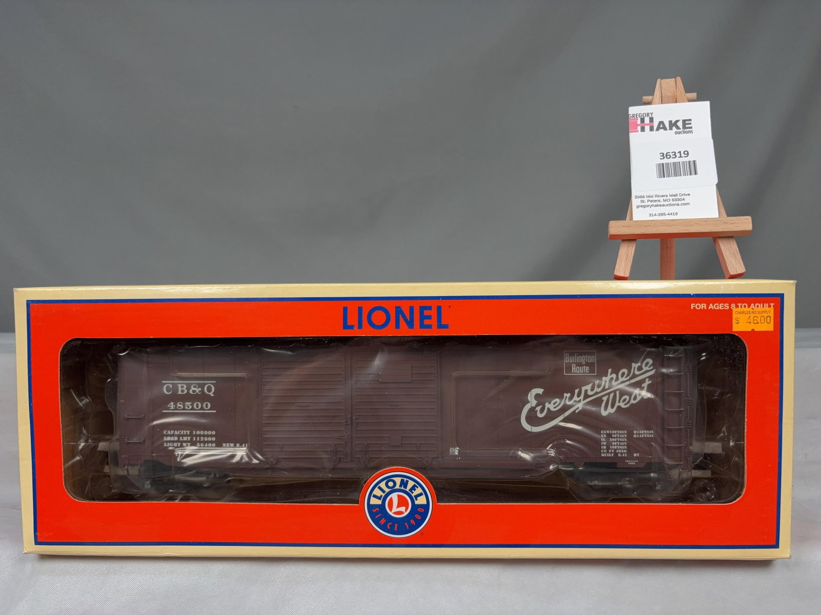 Lionel CB&Q Double Door Boxcar with End Doors 27221 - 2