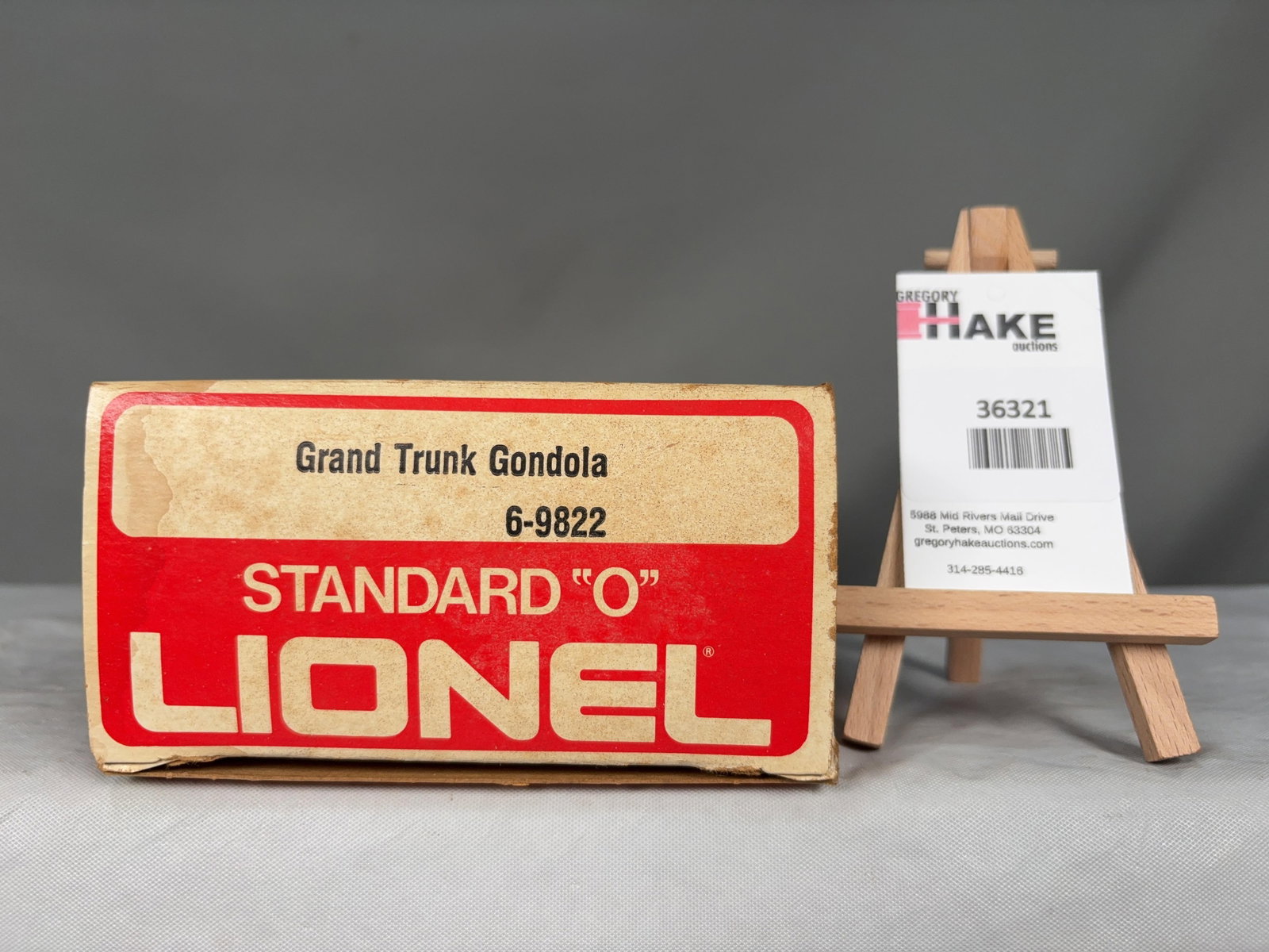 Lionel Grand Trunk Gondola 9822: Lionel Grand Trunk Gondola 9822, w/OB C9 � Size 15x6x3