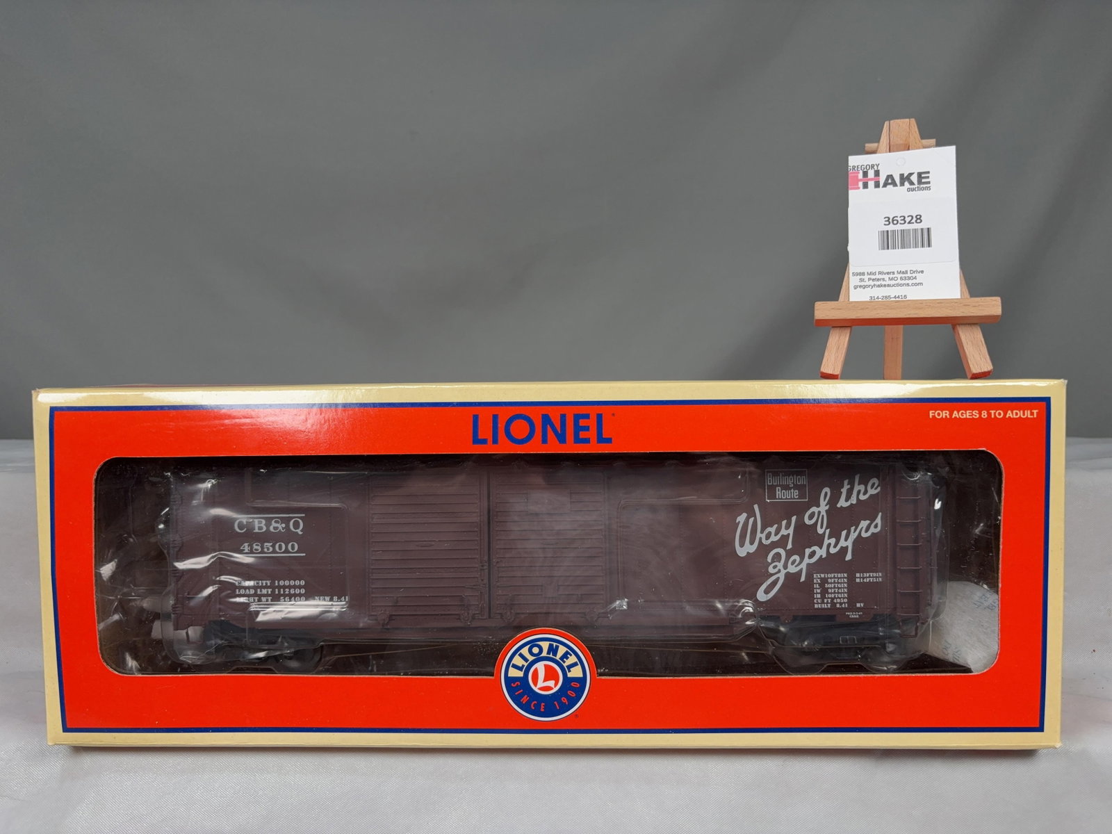 Lionel CB&Q Double Door Boxcar with End Doors 27221 - 2