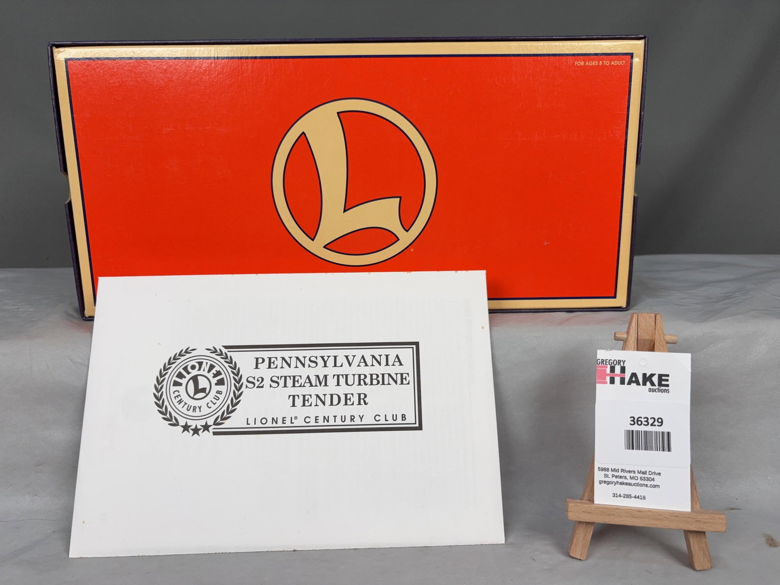 Lionel Pennsylvania S2 Steam Turbine Tender 18068 in Lionel Century Club Box - 2