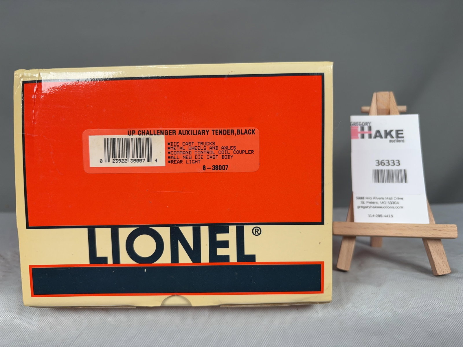 Lionel UP Challenger Auxiliary Tender, Black 38007 w/ OB (1 of 3)