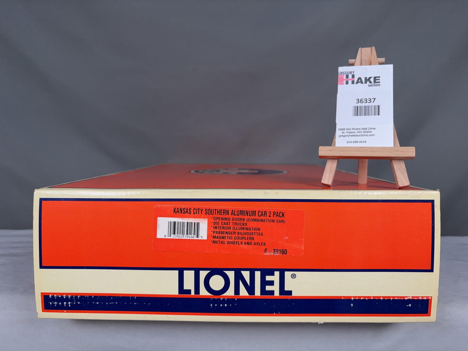 Lionel Kansas City Southern Aluminum Car 2 Pack 39160 w/ OB: Lionel Kansas City Southern Aluminum Car 2 Pack 39160, w/OB C9 � Size 19x13x4