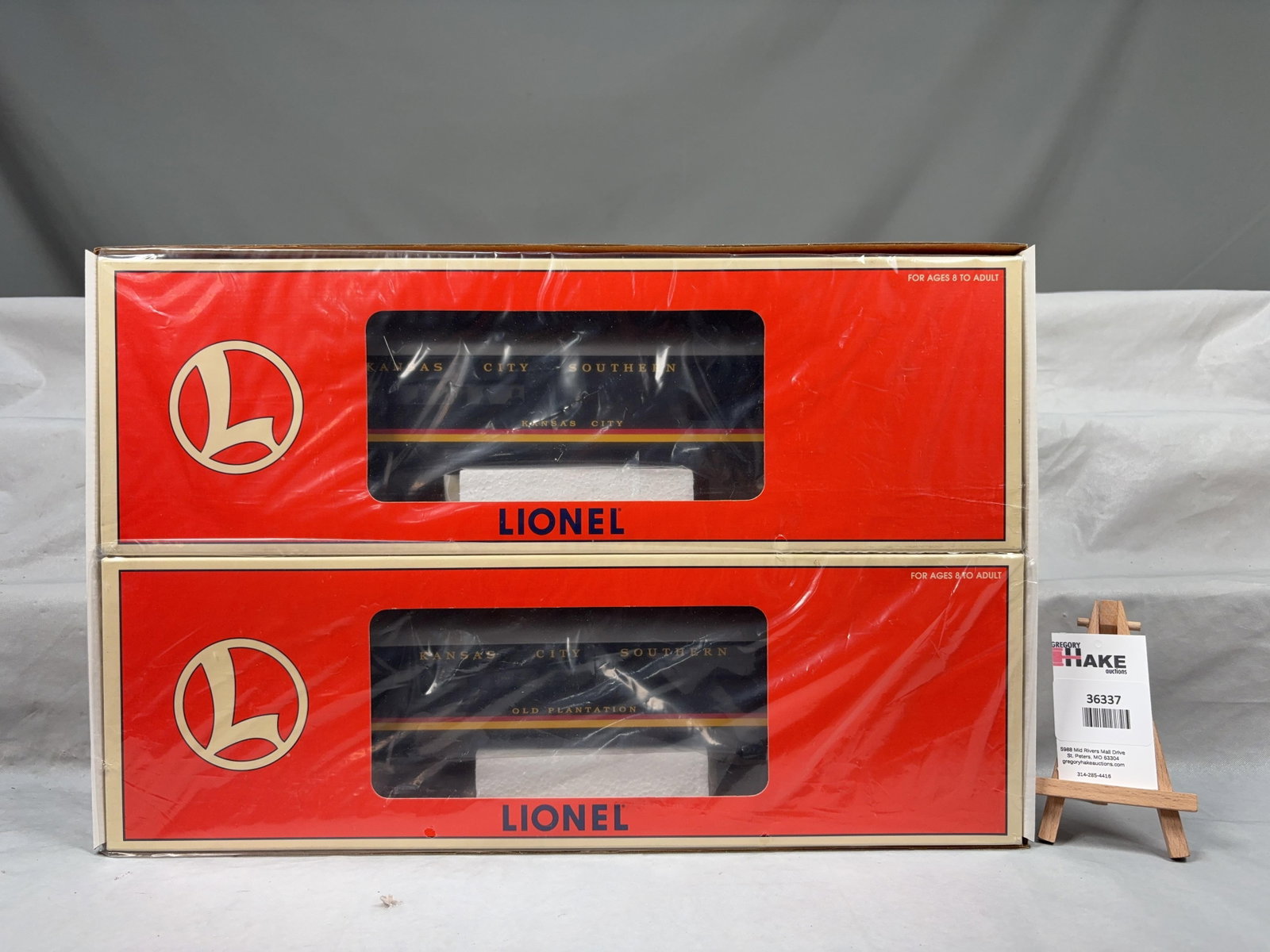 Lionel Kansas City Southern Aluminum Car 2 Pack 39160 w/ OB - 2