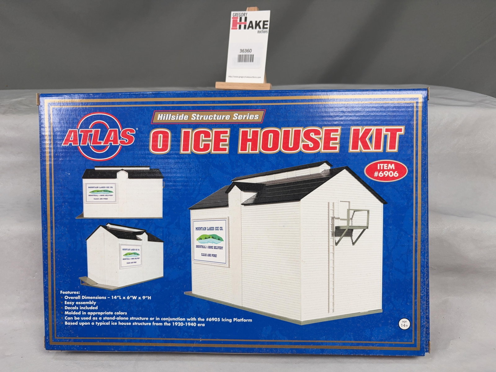 Atlas Hillside Structure Series O Ice House Kit 6906 and O Icing Platform Kit 6905 w/OB's - 2