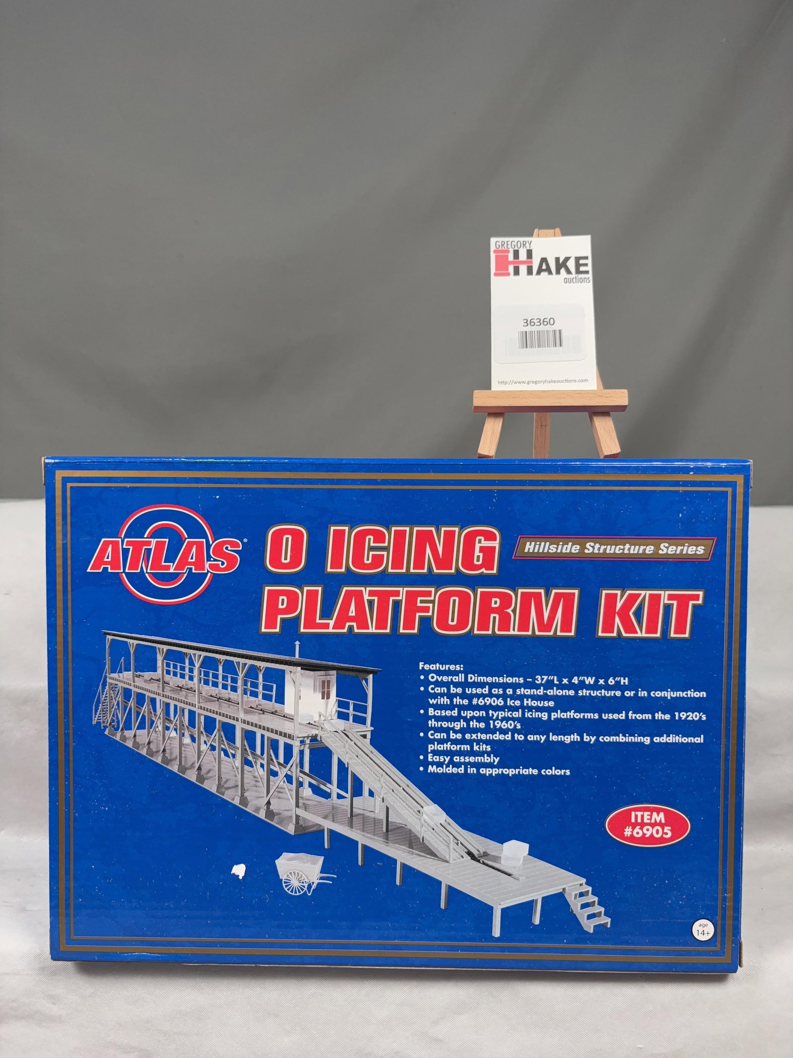 Atlas Hillside Structure Series O Ice House Kit 6906 and O Icing Platform Kit 6905 w/OB's - 3