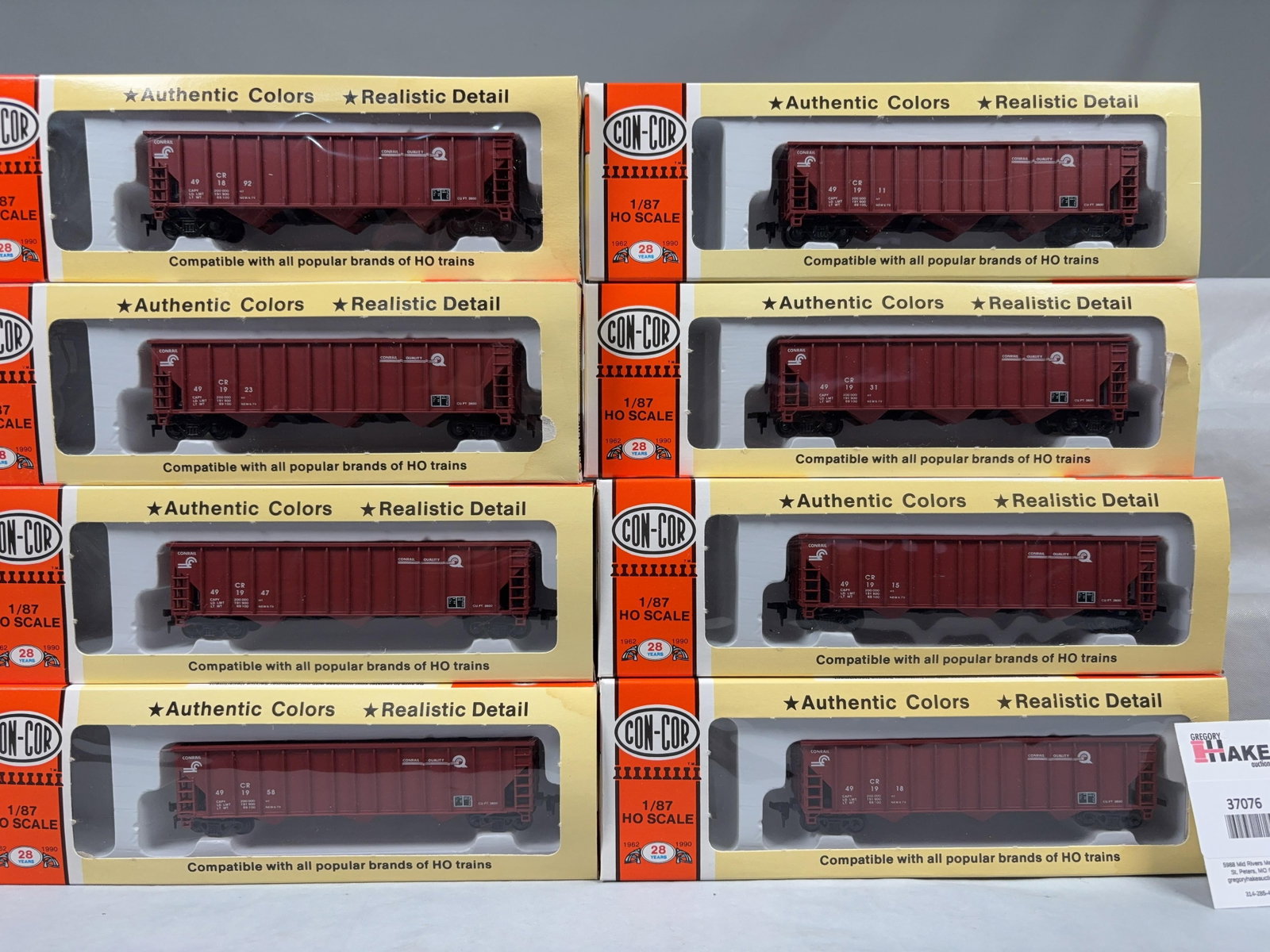 8 Con-Cor Hopper Cars w/OB - 2