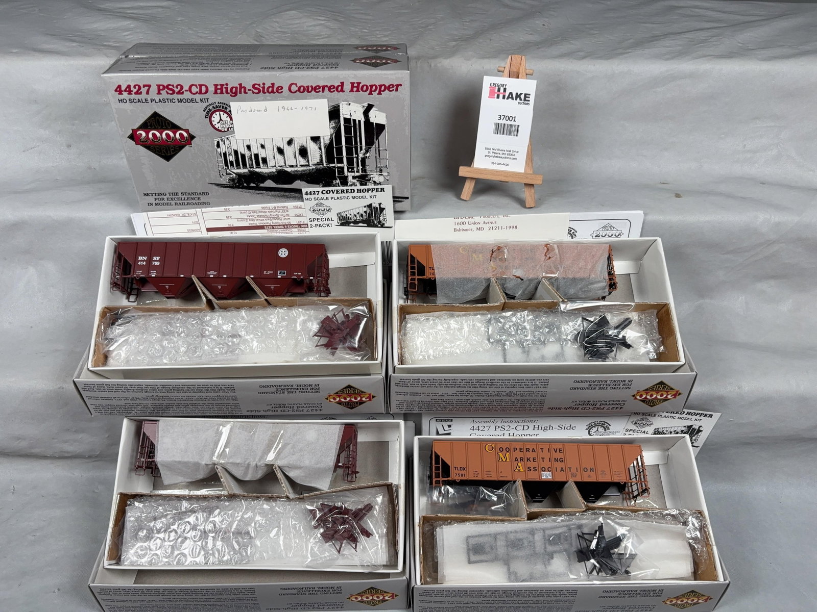 6 Life-Like Trains Proto 2000 Series HO Scale Plastic Model Kits w/OB - 2