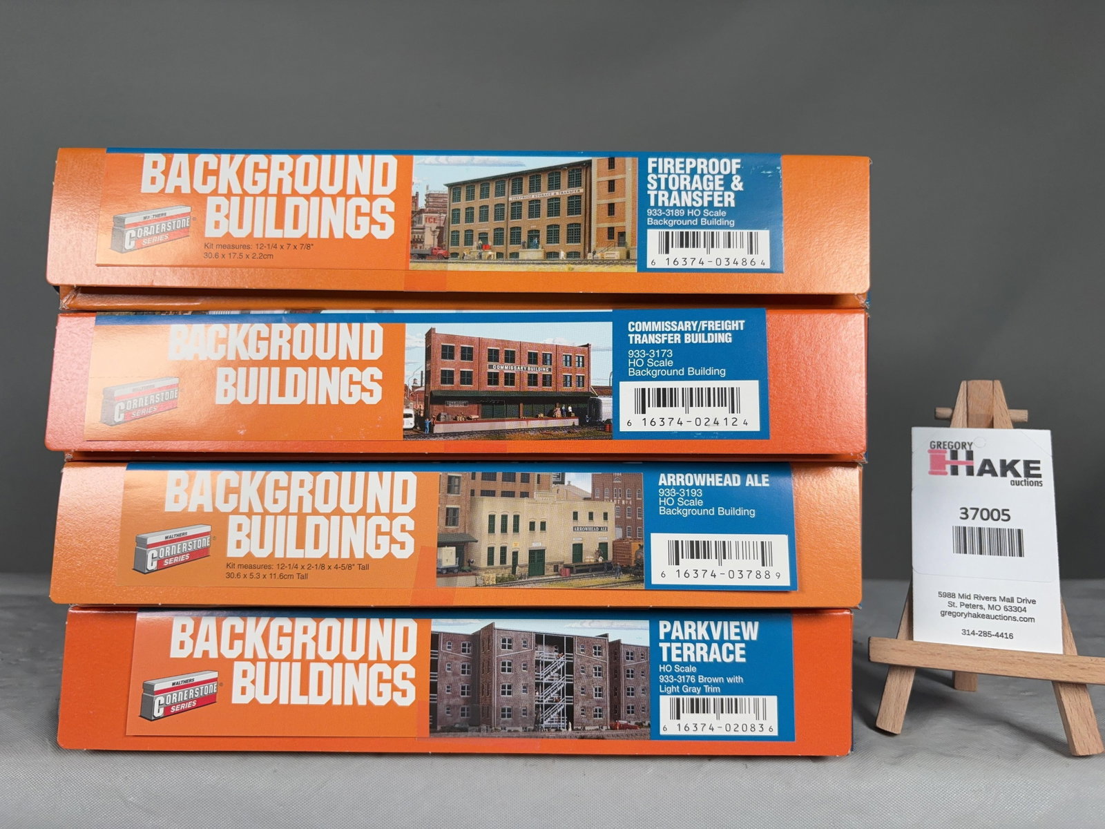 4 Walthers Cornerstone Series Building Kits w/OB: 4 Walthers Cornerstone Series Building Kits w/OB. Various Buildings. Please see Photos for details, C9. Size 15x10x8