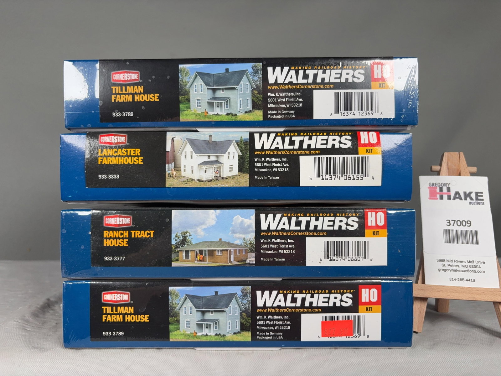4 Walthers HO Scale Farm and Ranch House Building Kits w/OB: 4 Walthers HO Scale Farm and Ranch House Building Kits w/OB.� Please see Photos for details, C9. Size 12x9x7