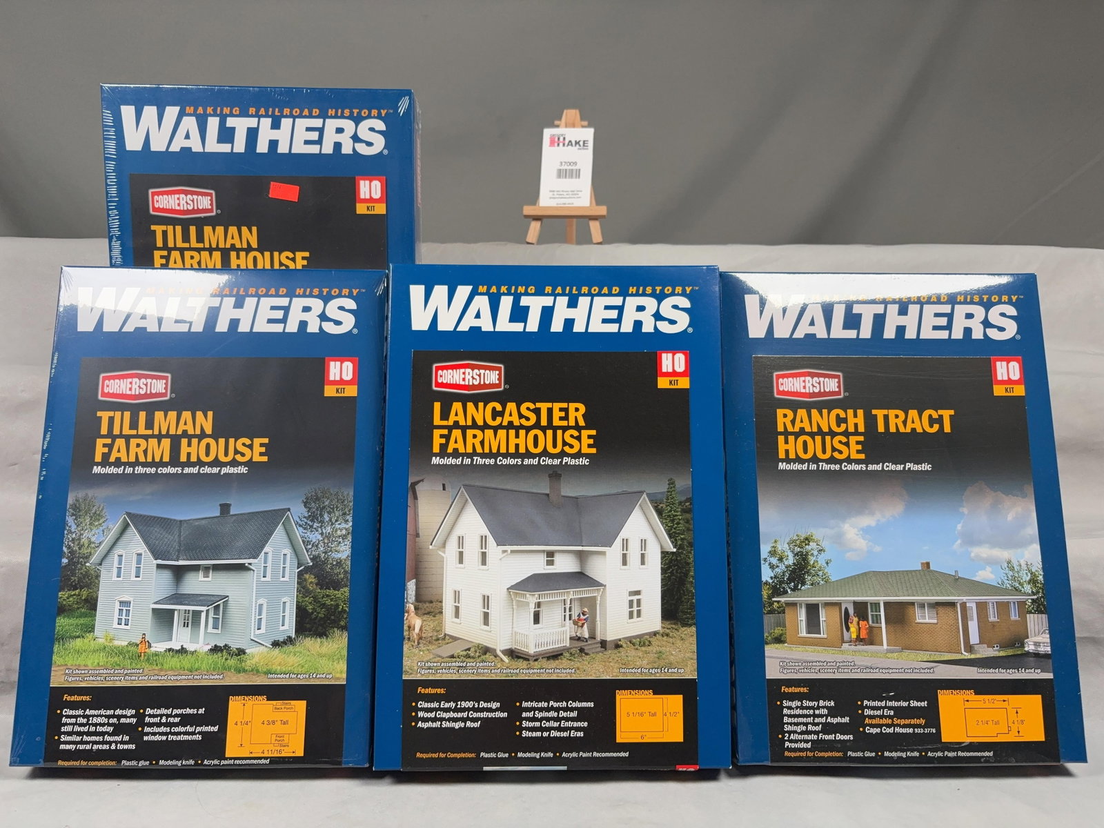 4 Walthers HO Scale Farm and Ranch House Building Kits w/OB - 2