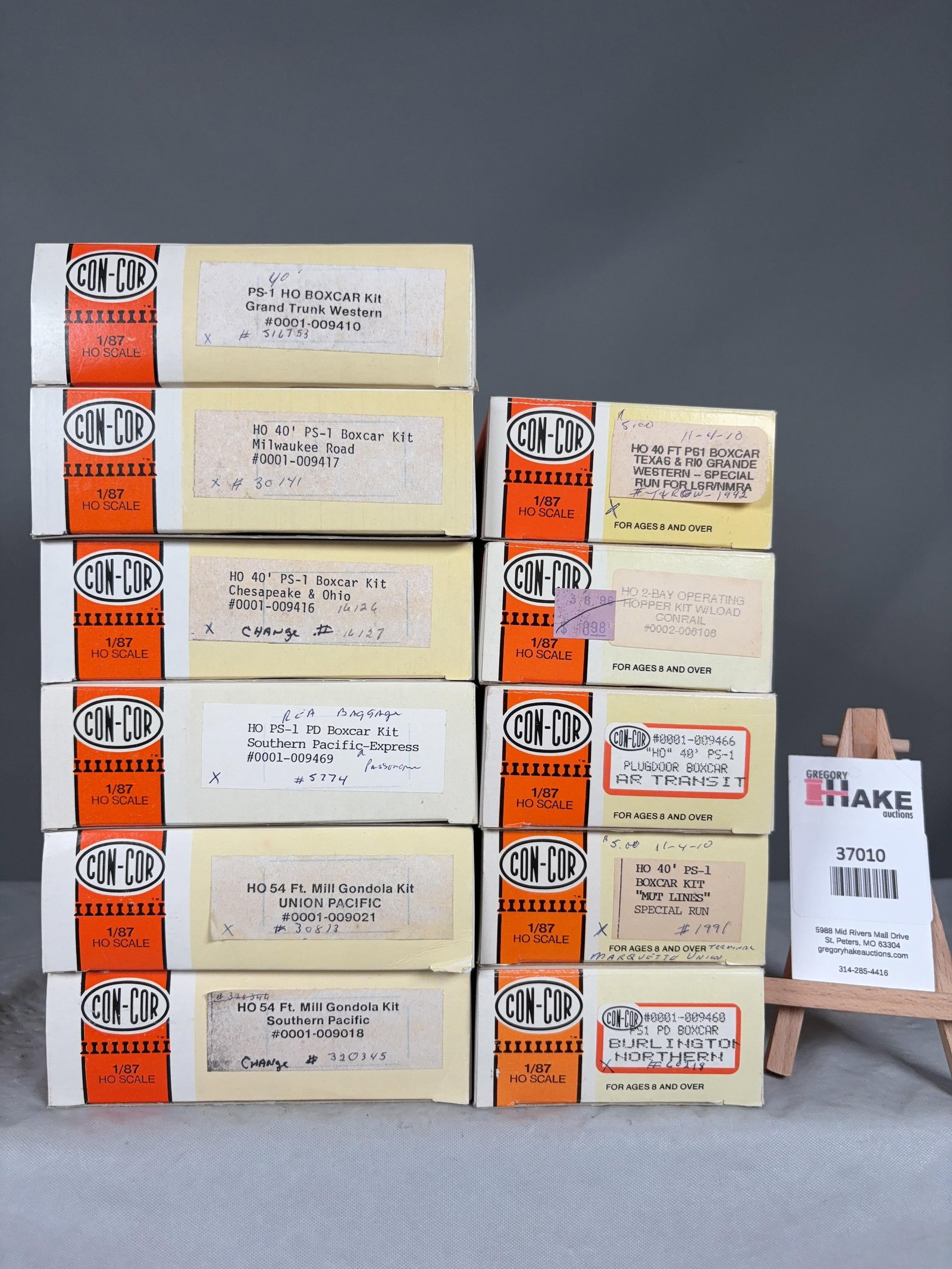 11 Con-Cor HO Scale Freight Car Building Kits w/OB (1 of 2)