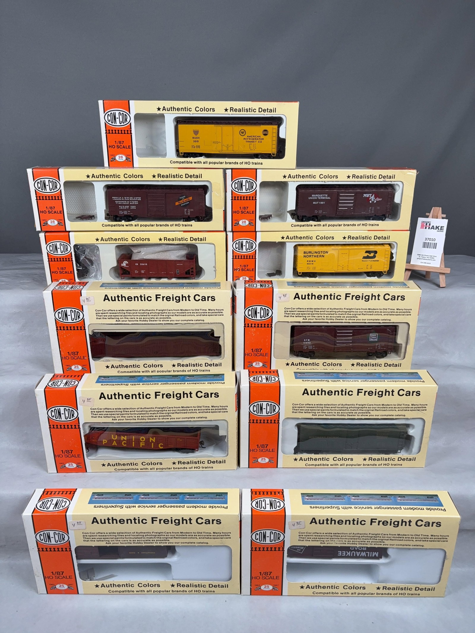 11 Con-Cor HO Scale Freight Car Building Kits w/OB - 2
