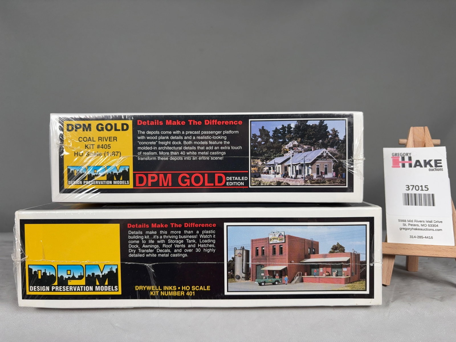 2 Design Preservation Models Building Kits w/OB: 2 Design Preservation Models Building Kits w/OB. Coal River Kit #405, Drywell Inks #401, C9. Size 13x10x5