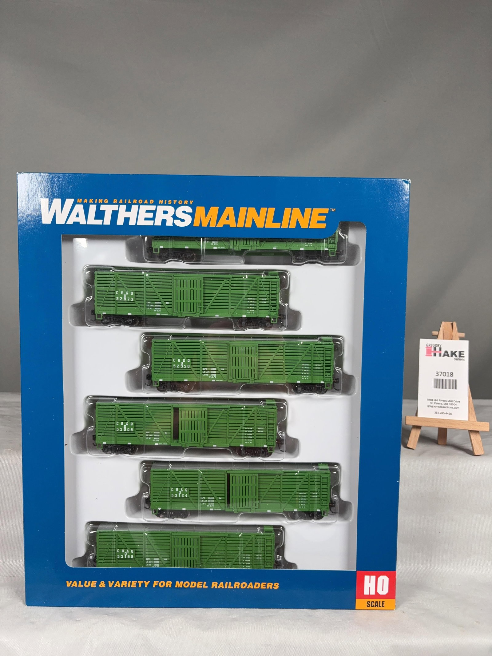 Walthers Mainline 40' Stock Car 6-Pack Chicago Burlington & Quincy 910-54501 w/OB - 2
