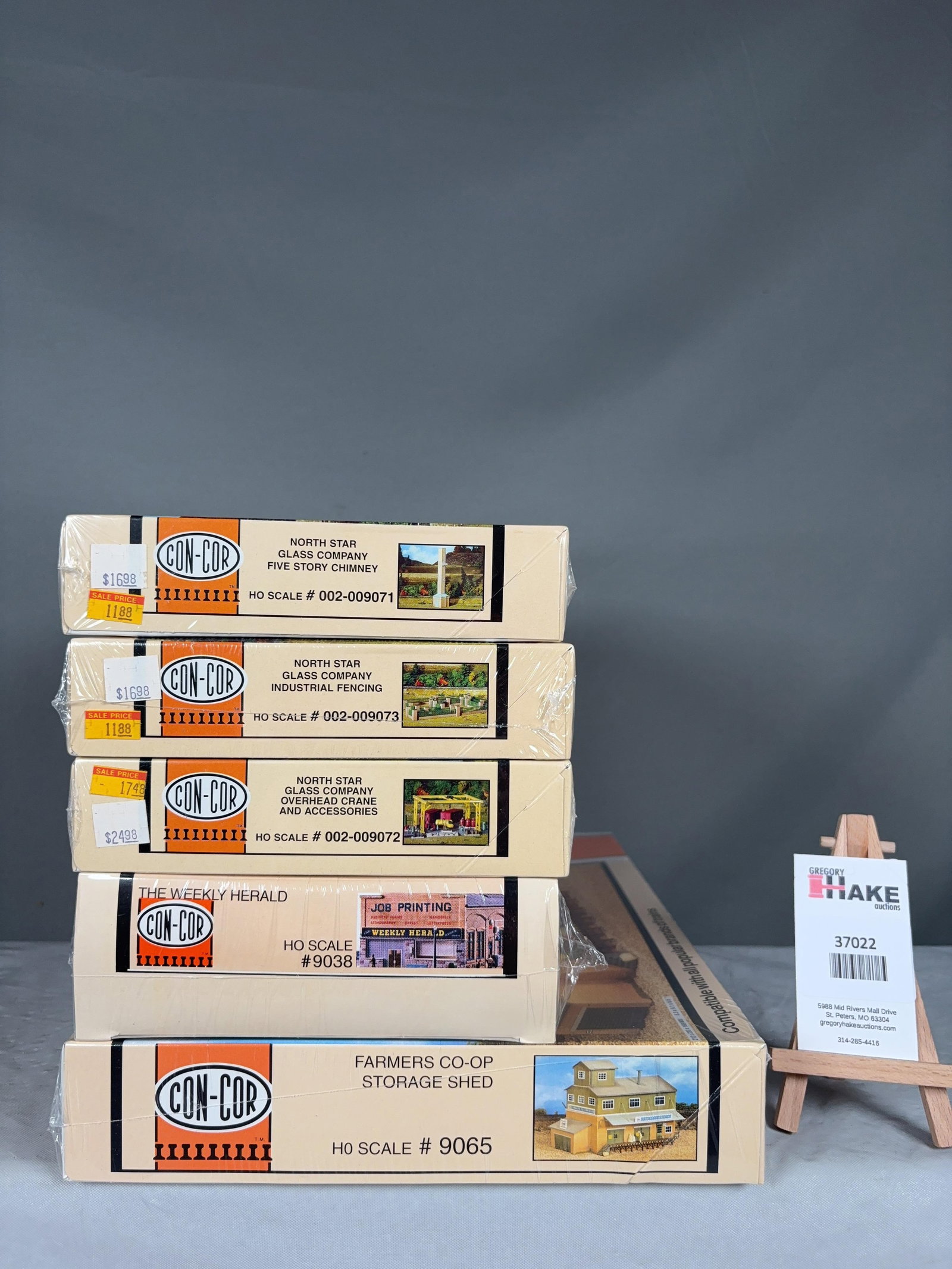5 Con-Cor Building Structure Kits w/OB (1 of 4)