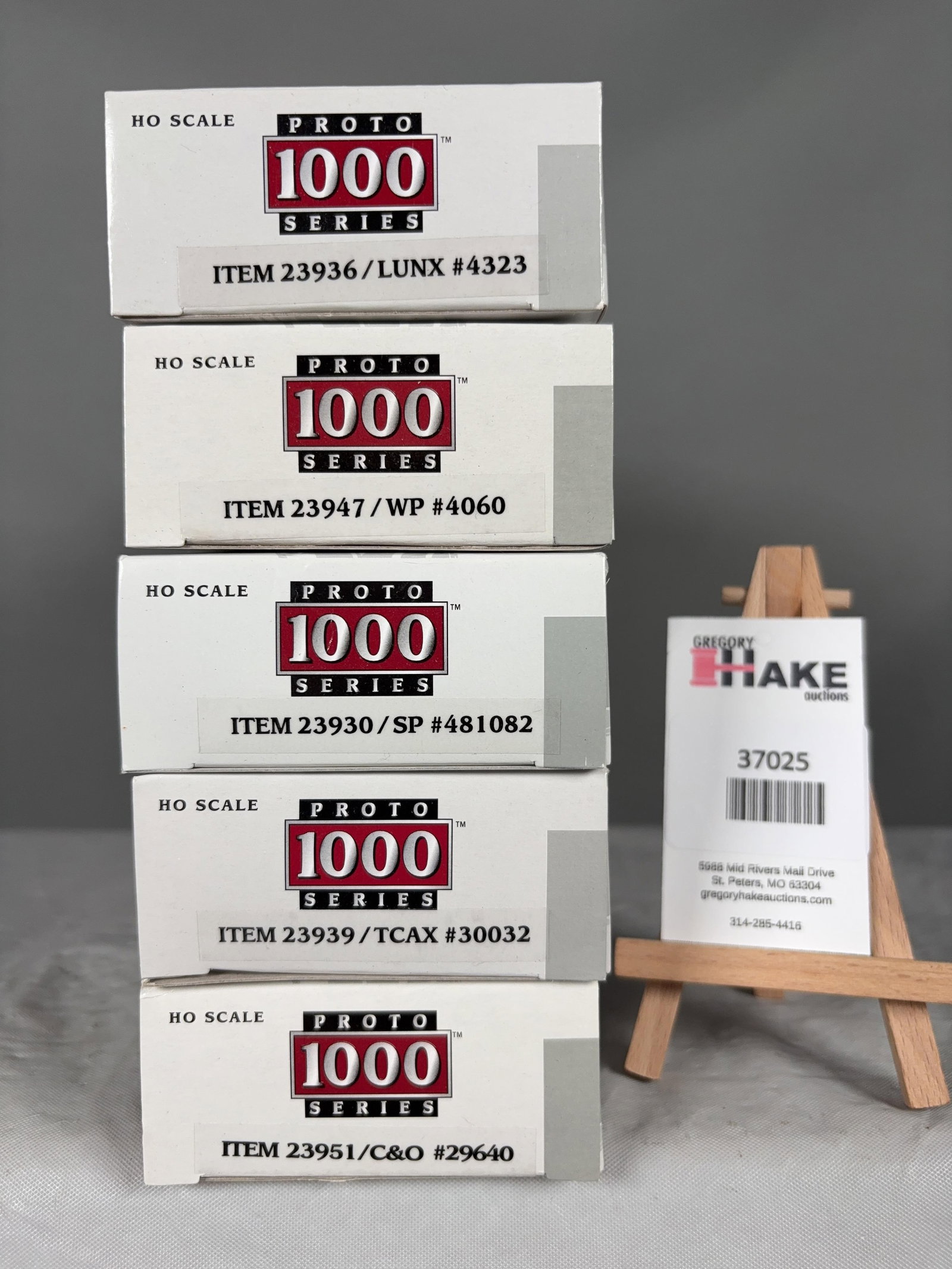 5 Proto 1000 Series Freight Cars w/OB: 5 Proto 1000 Series Freight Cars w/OB.� Please see Photos for details, C9. Size 11x4x8