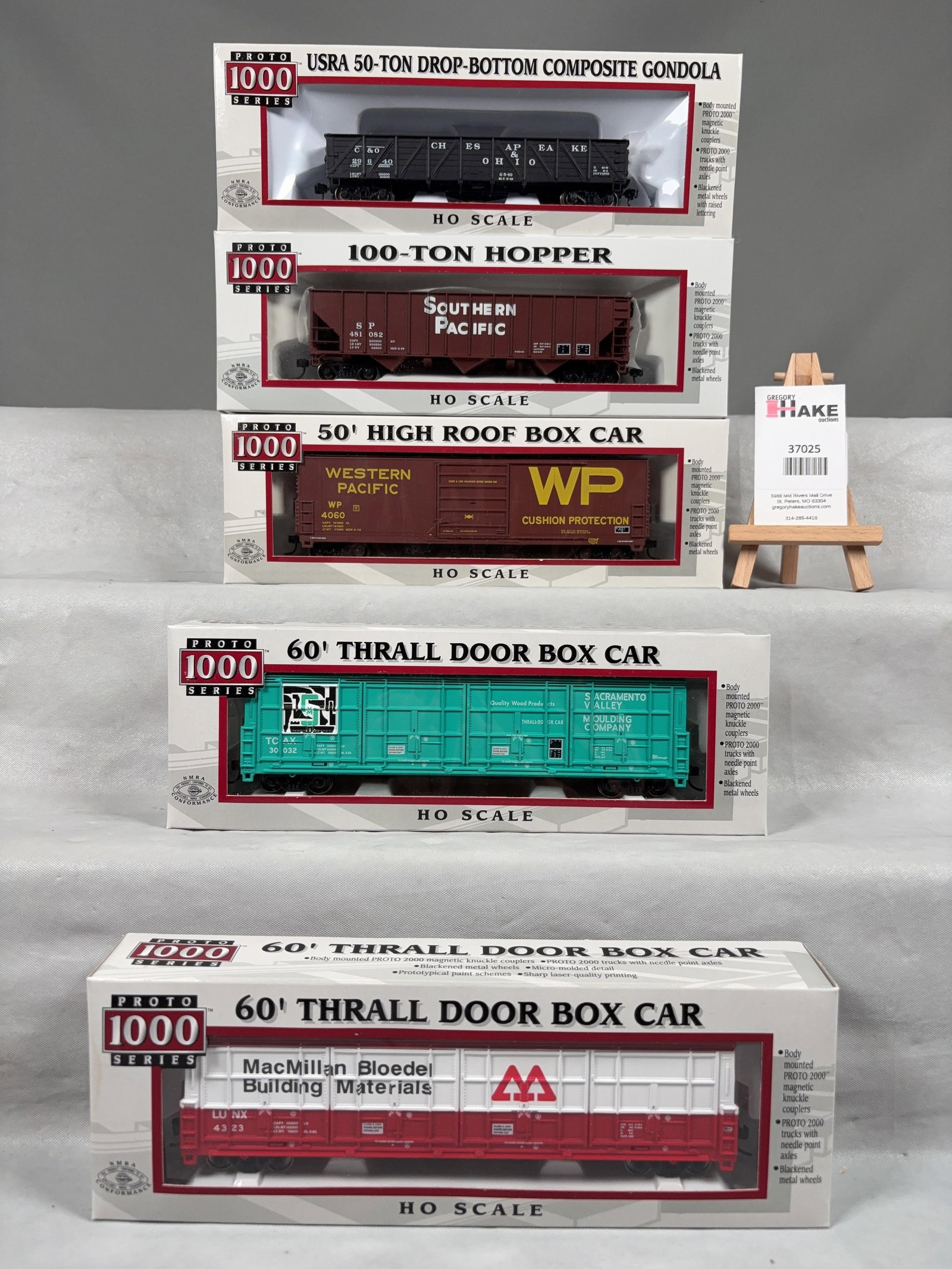 5 Proto 1000 Series Freight Cars w/OB - 2