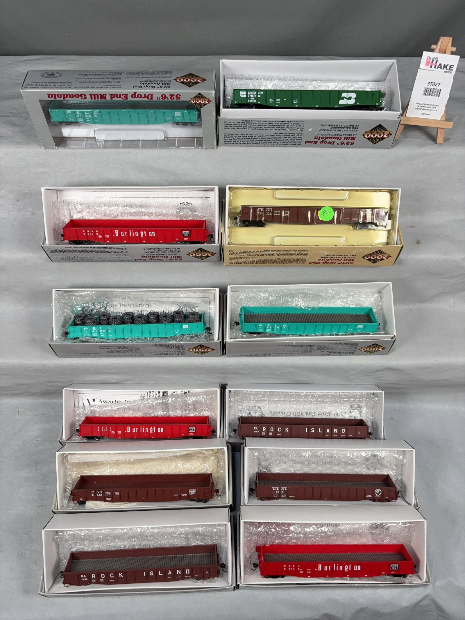 12 Proto Series Gondola Model Kits w/OB - 2