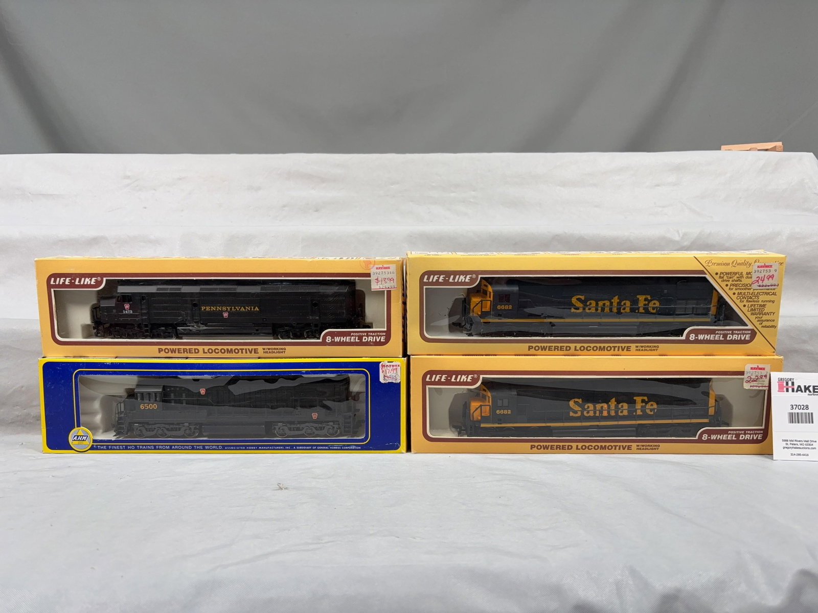 4 S.F. & Pennsylvania Locomotives w/OB - 2